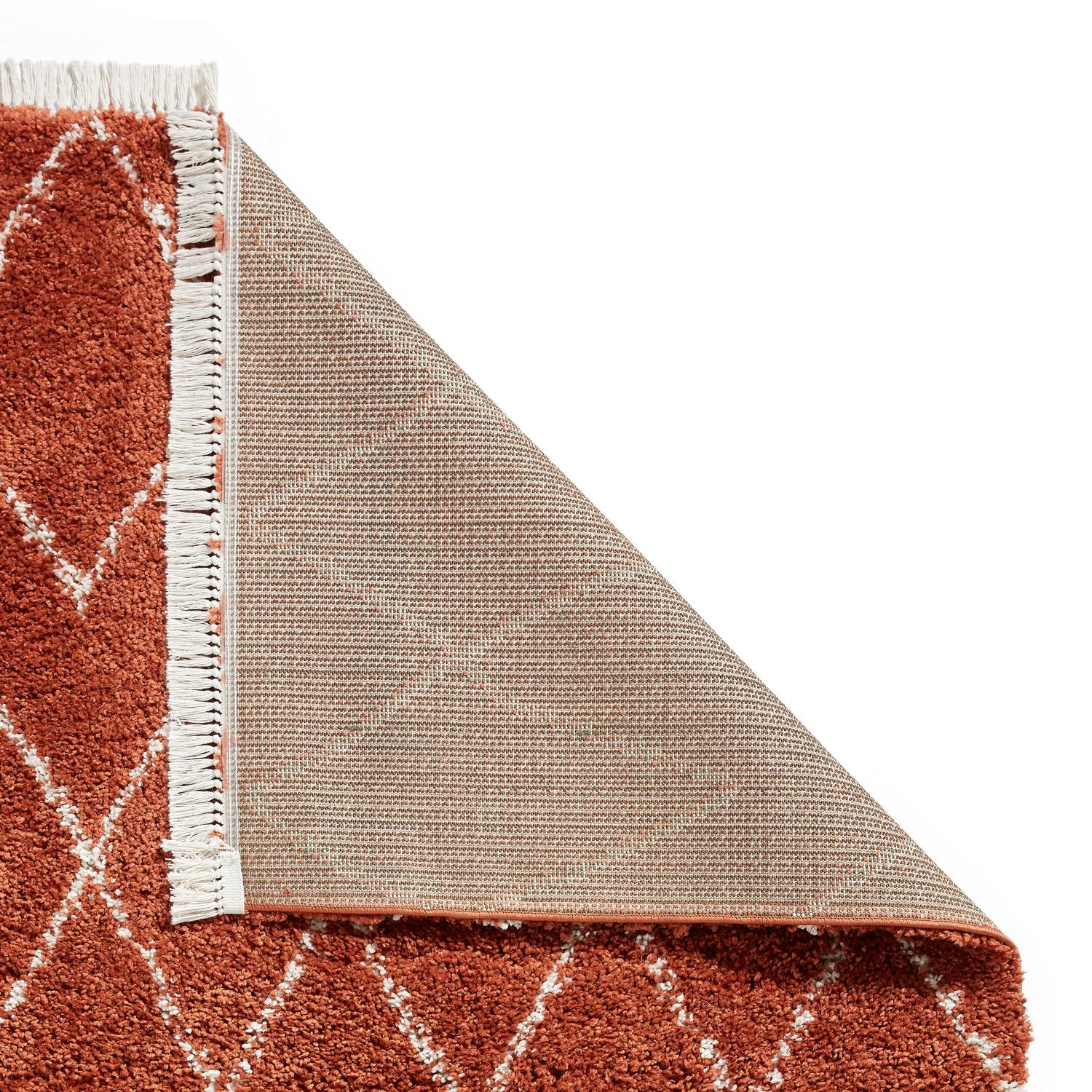 Edie Boho Diamond Shaggy Rug - Image 64