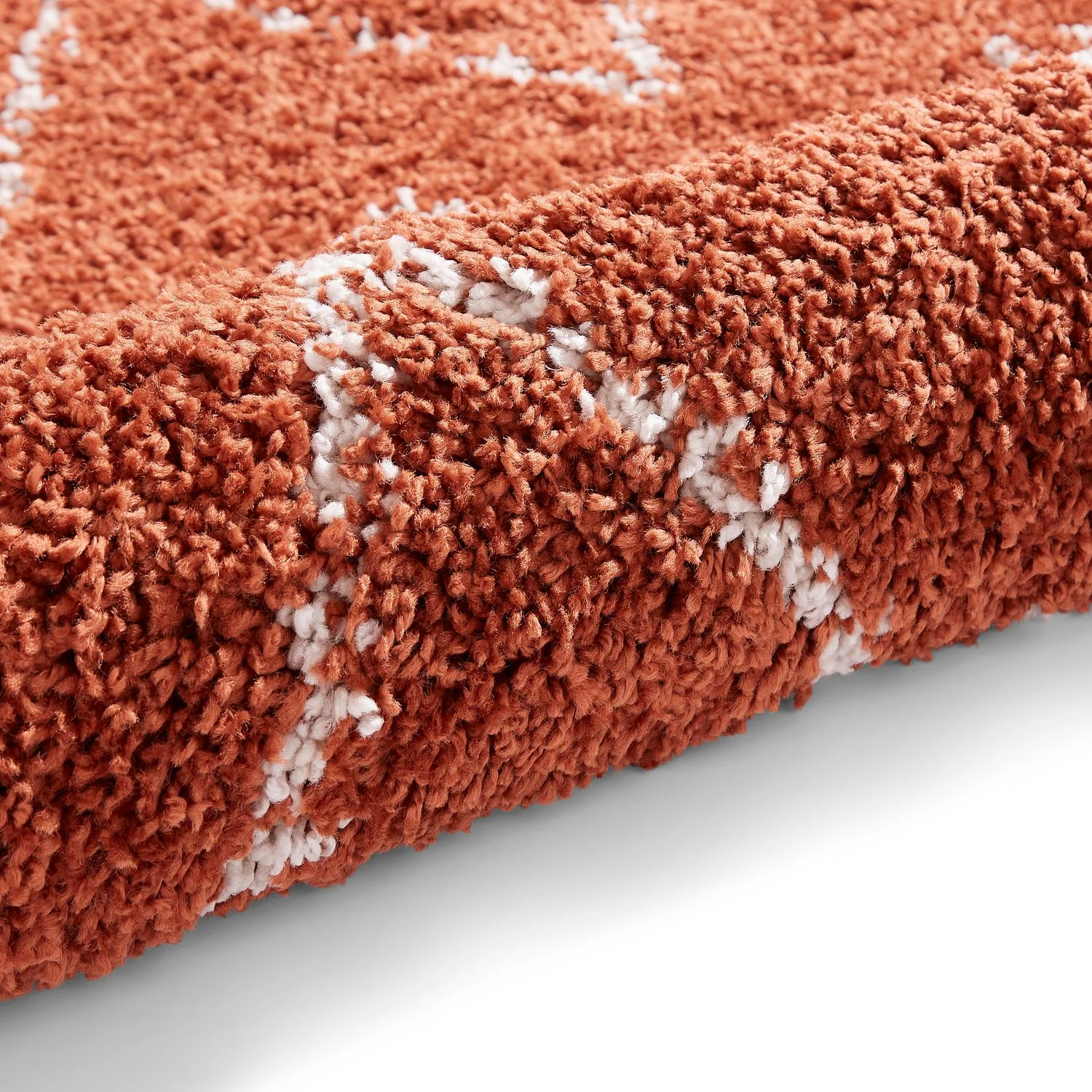 Edie Boho Diamond Shaggy Rug - Image 69