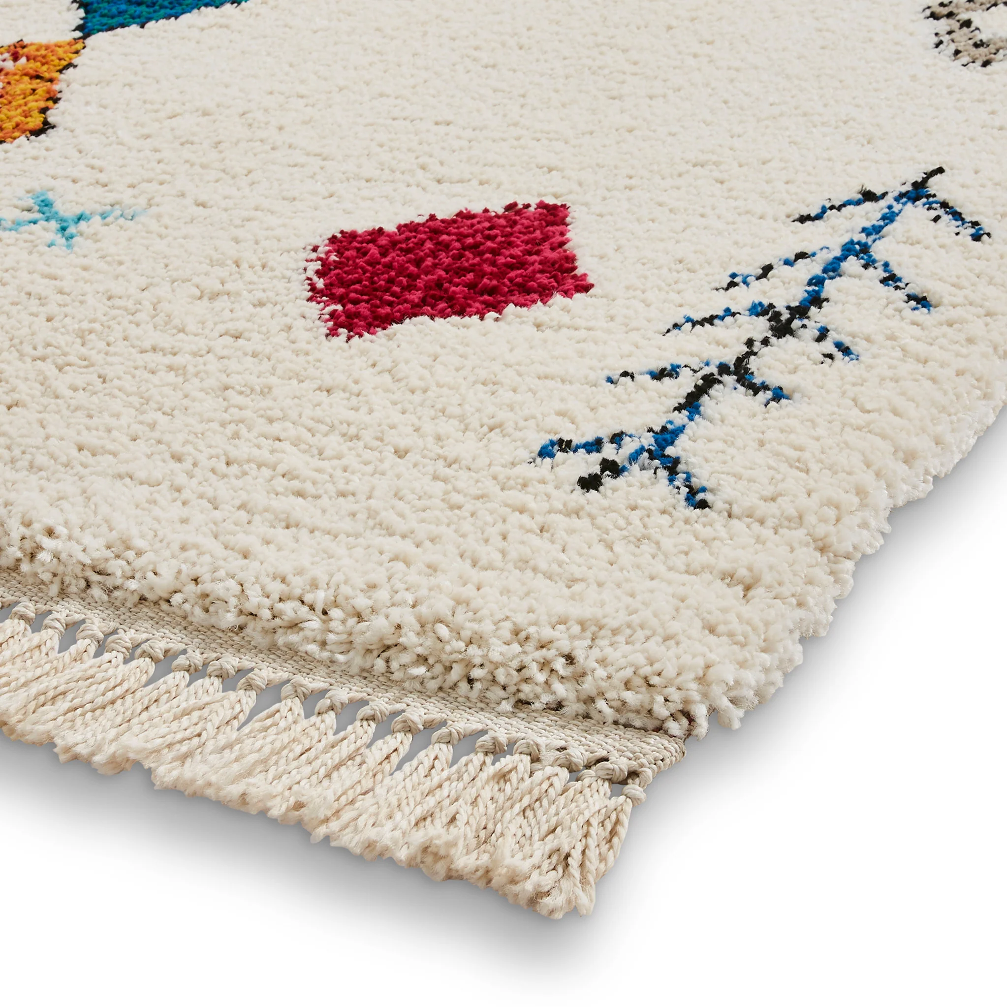 Edie Boho Multi Coloured Diamond Rug - Image 5