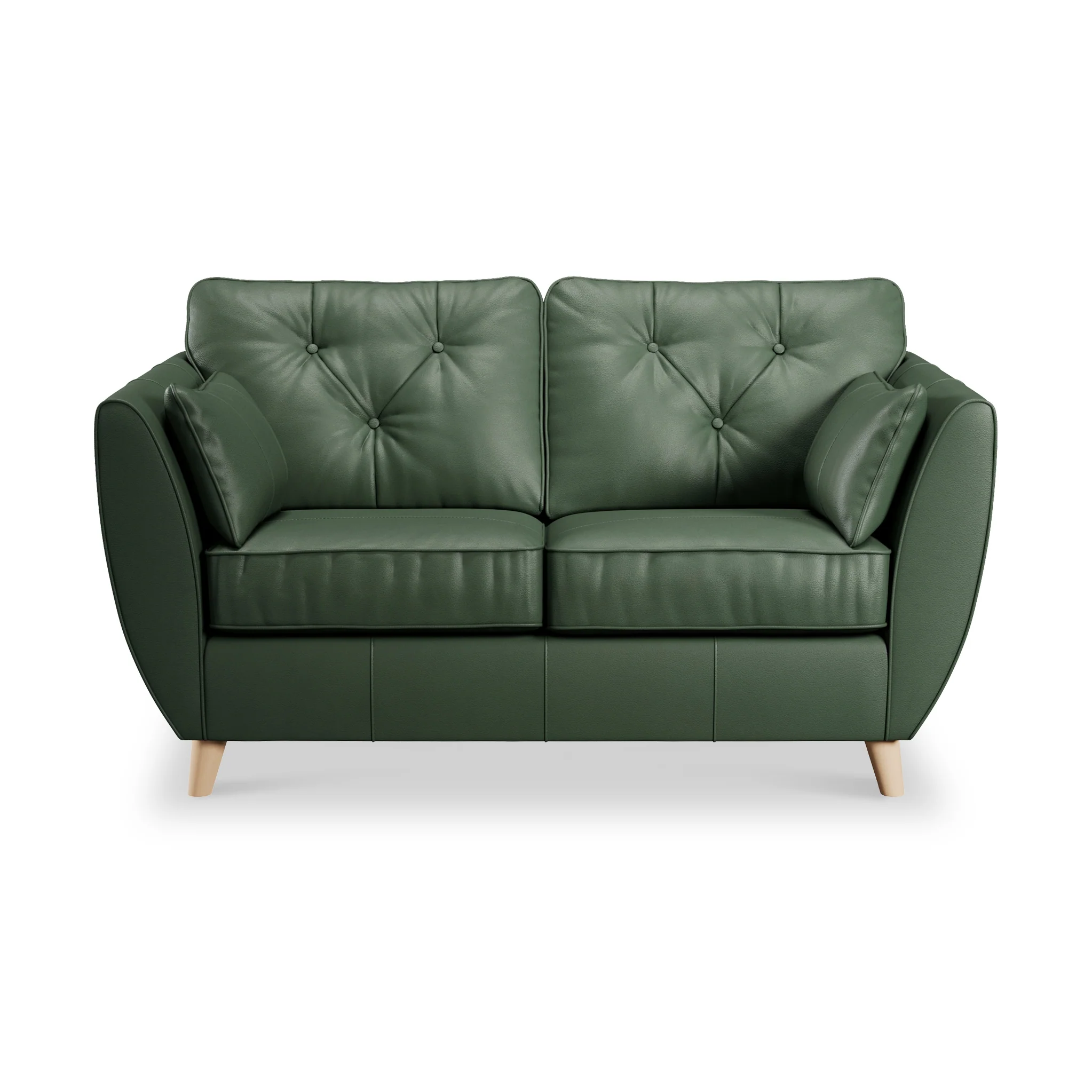 Edison Leather 2 Seater Sofa - Image 11