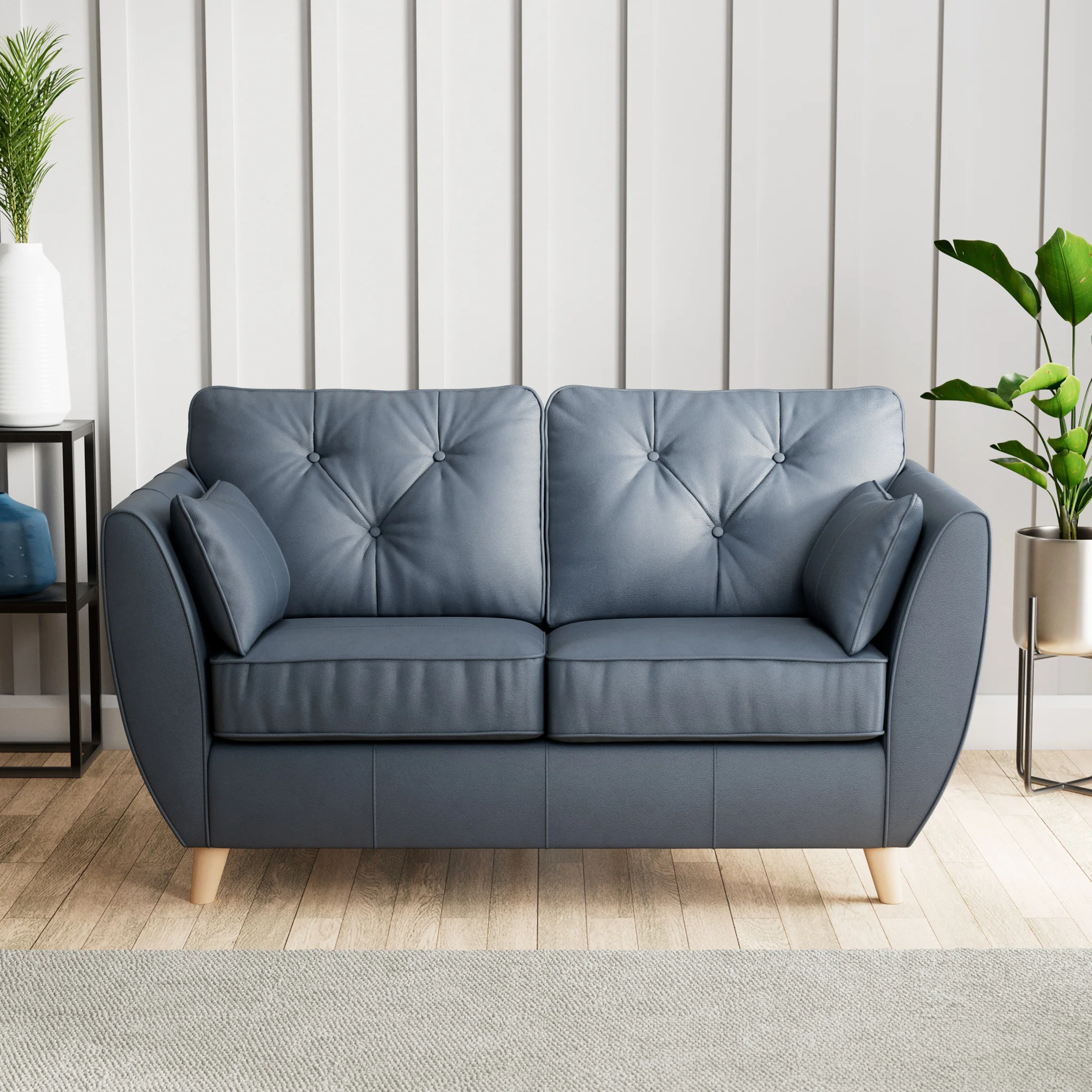 Edison Leather 2 Seater Sofa - Image 23