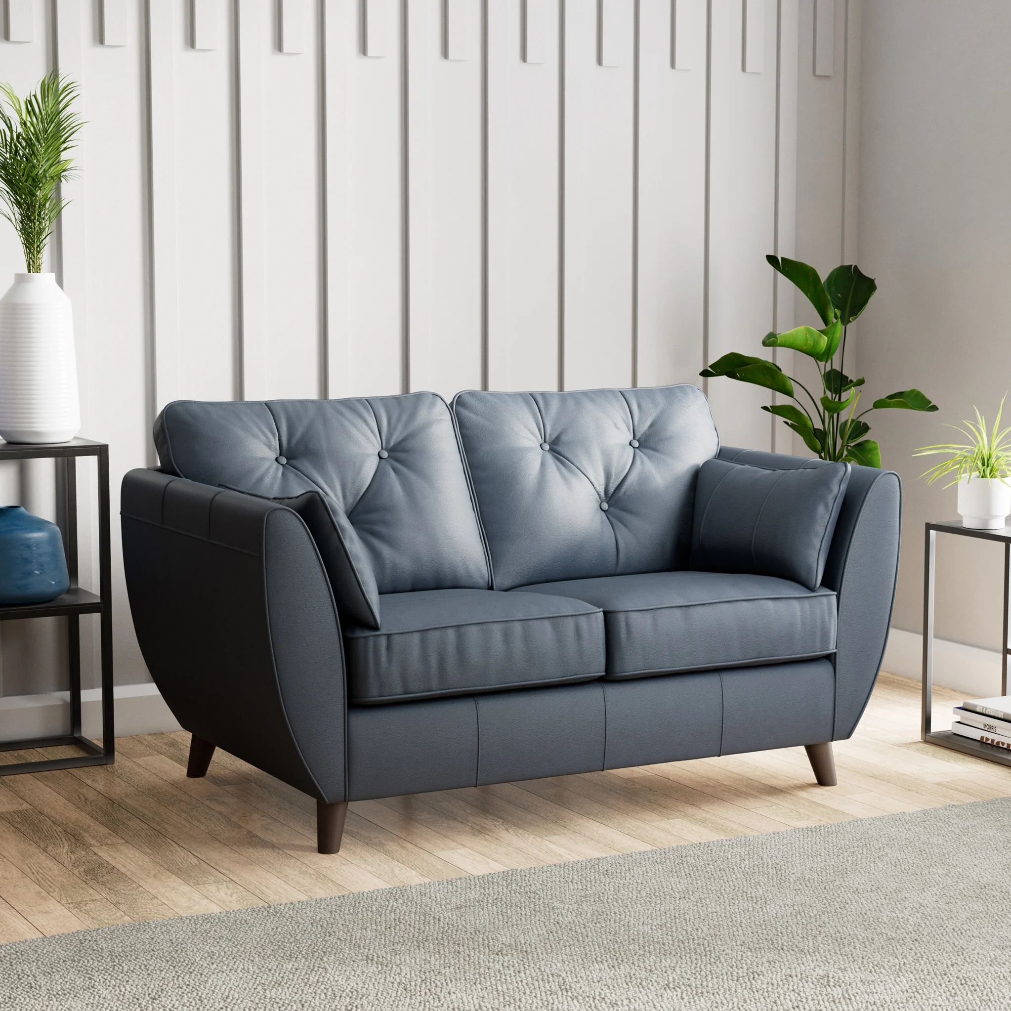 Edison Leather 2 Seater Sofa - Image 27