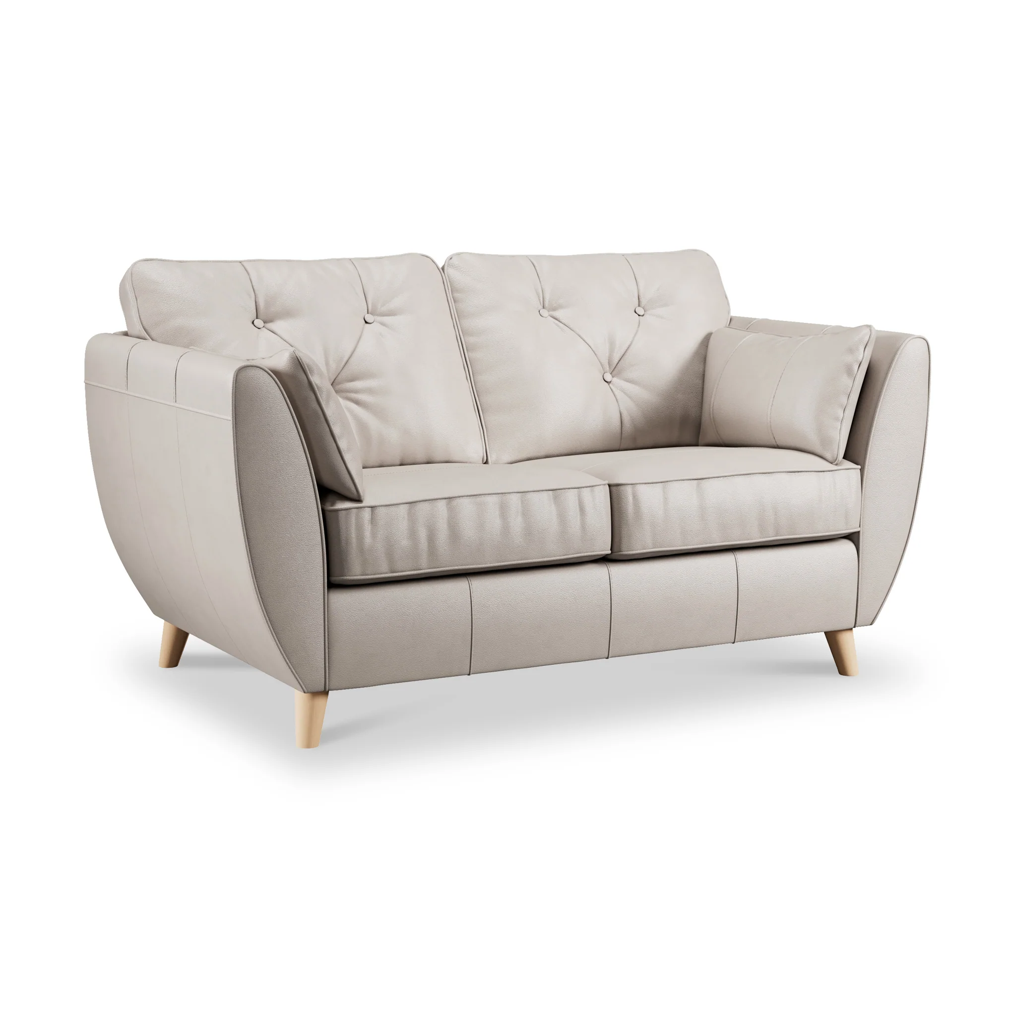 Edison Leather 2 Seater Sofa - Image 4