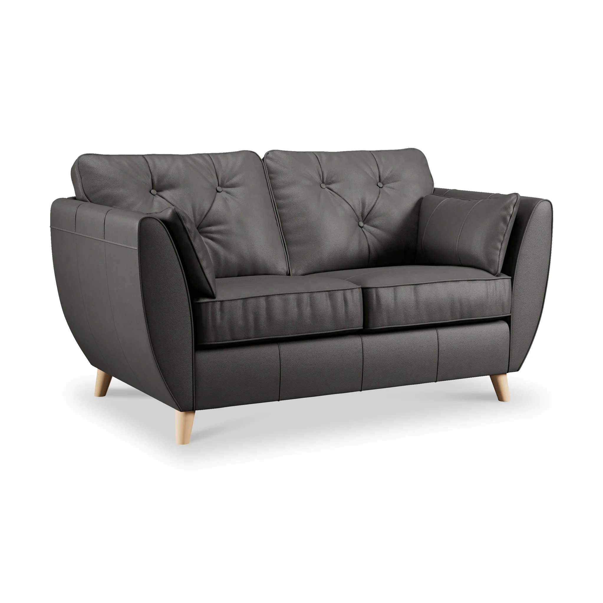 Edison Leather 2 Seater Sofa - Image 55