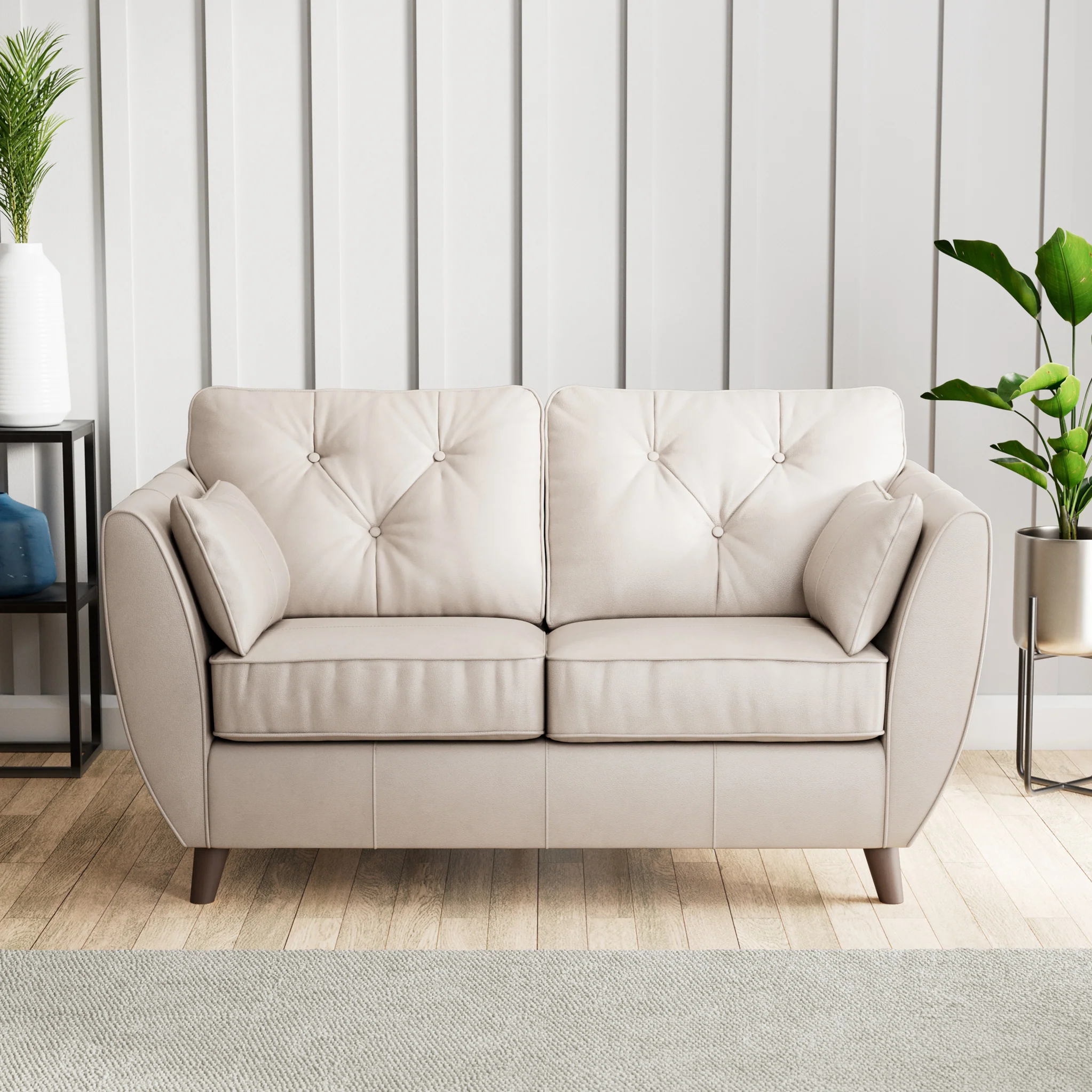 Edison Leather 2 Seater Sofa - Image 7