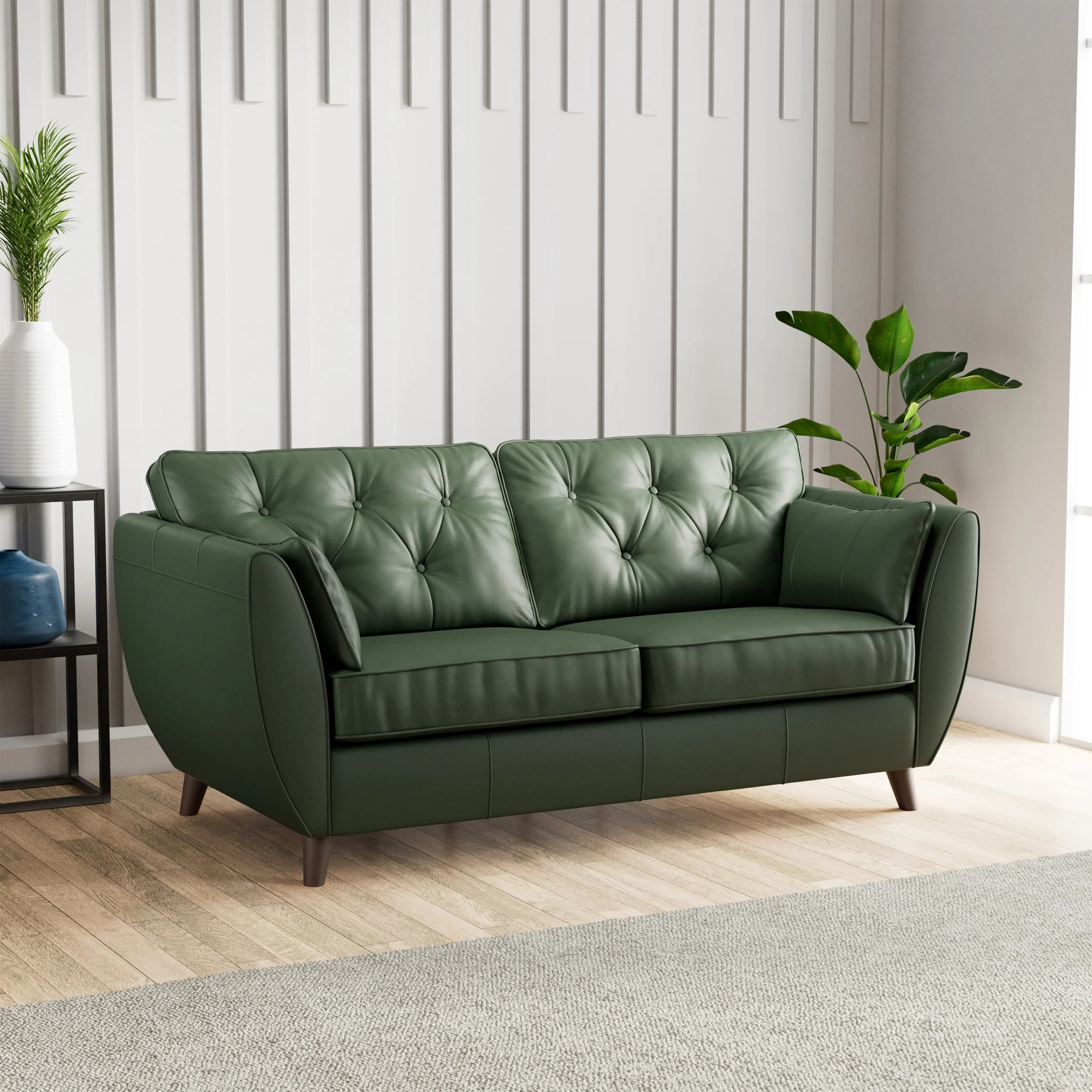 Edison Leather 3 Seater Sofa - Image 16