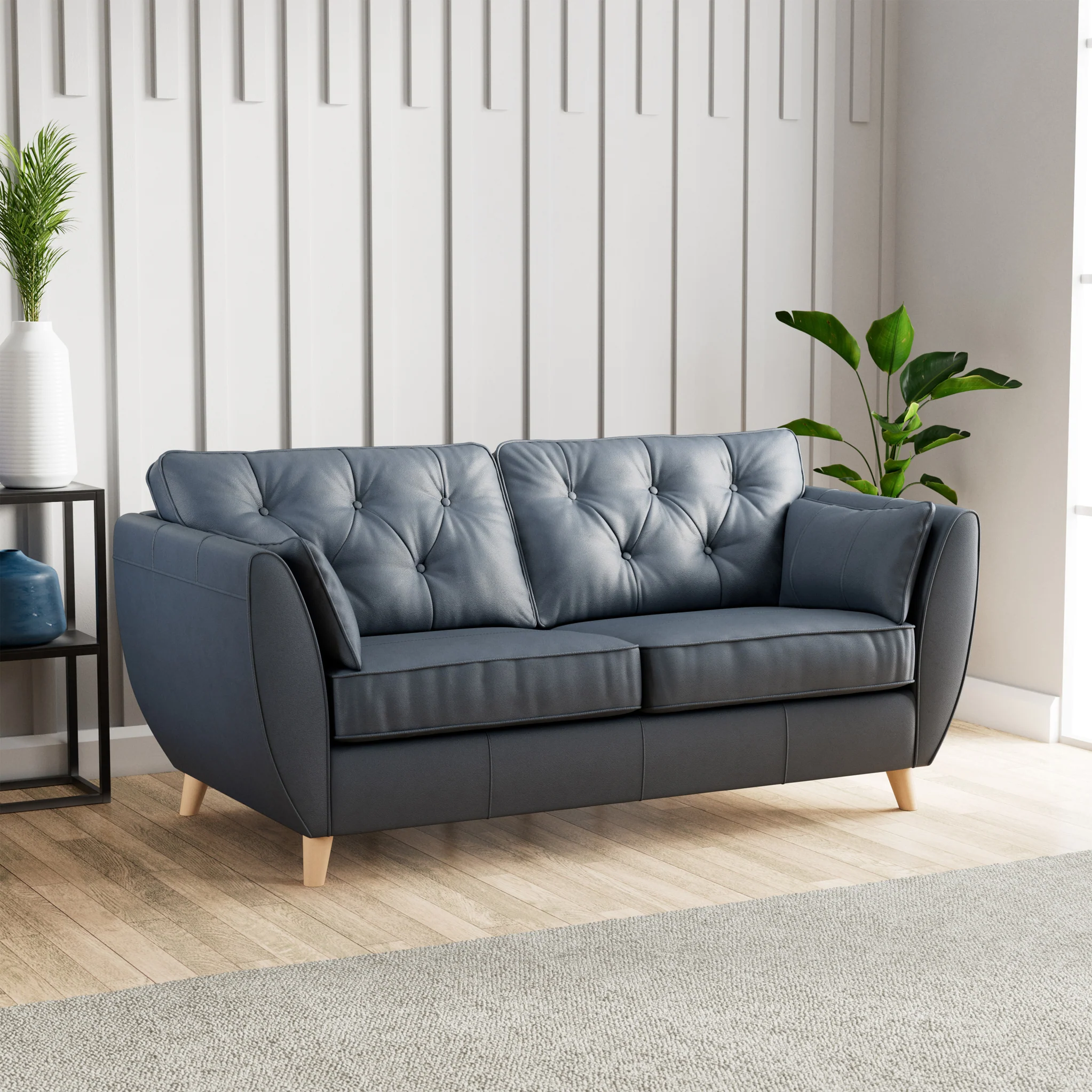 Edison Leather 3 Seater Sofa - Image 22