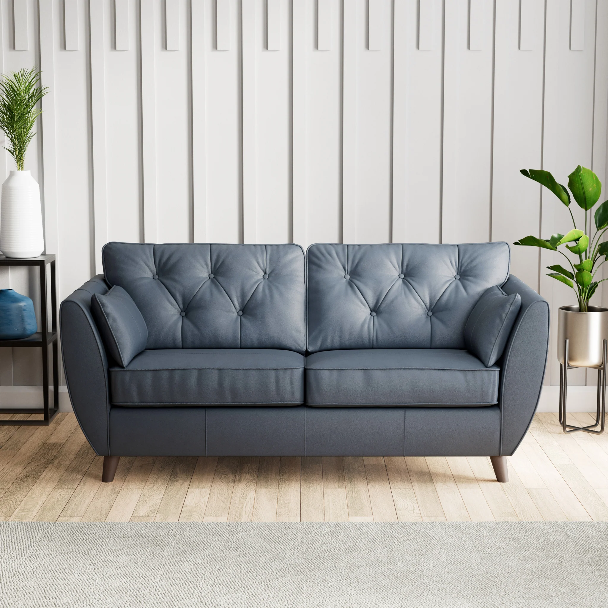 Edison Leather 3 Seater Sofa - Image 27