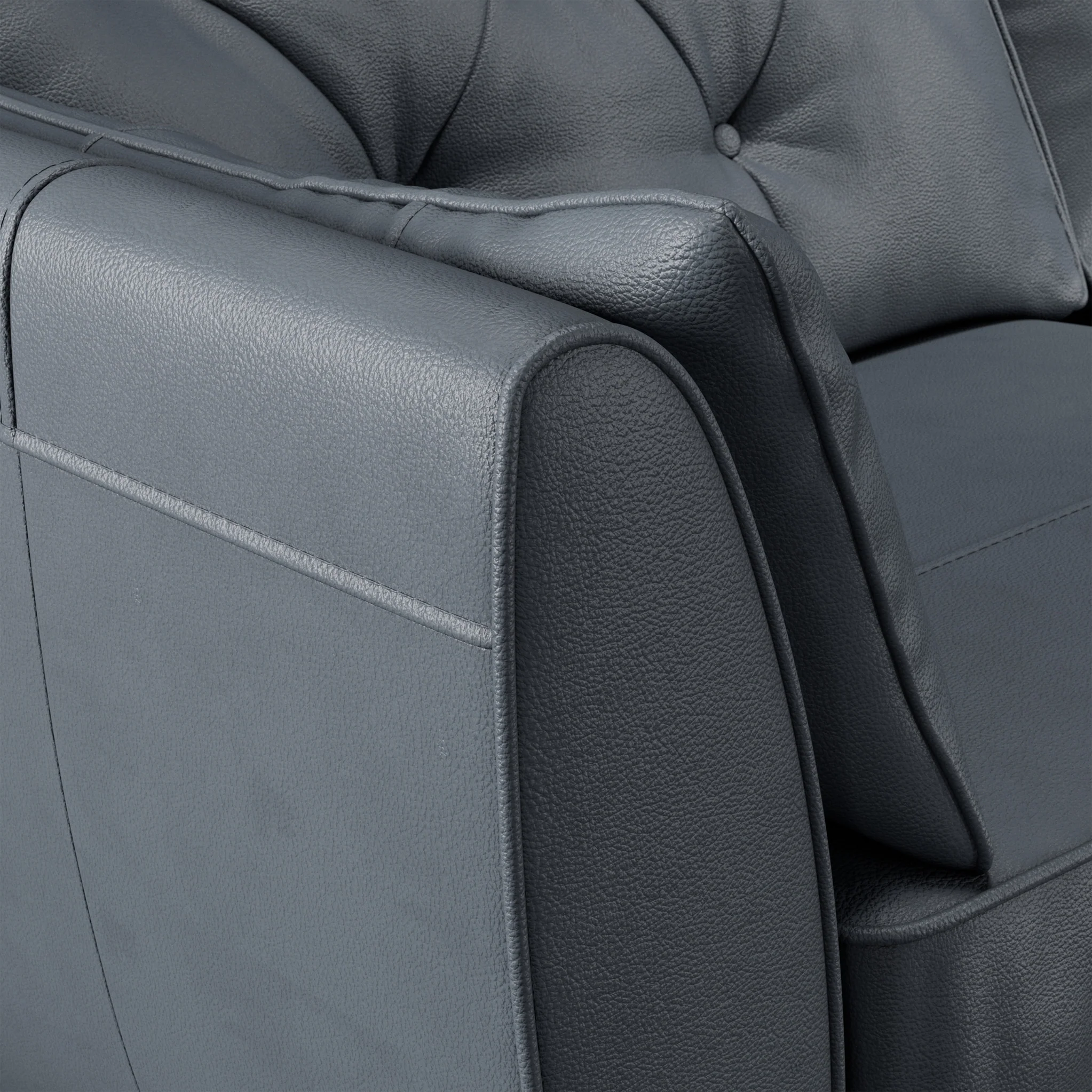 Edison Leather 3 Seater Sofa - Image 30