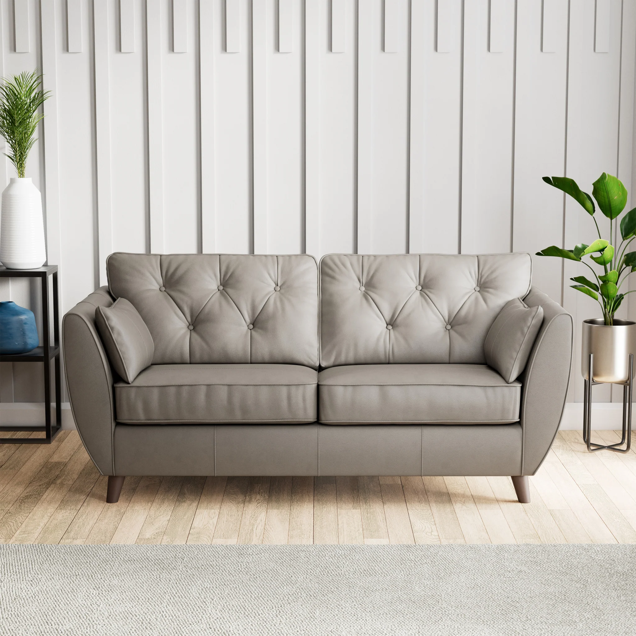 Edison Leather 3 Seater Sofa - Image 37