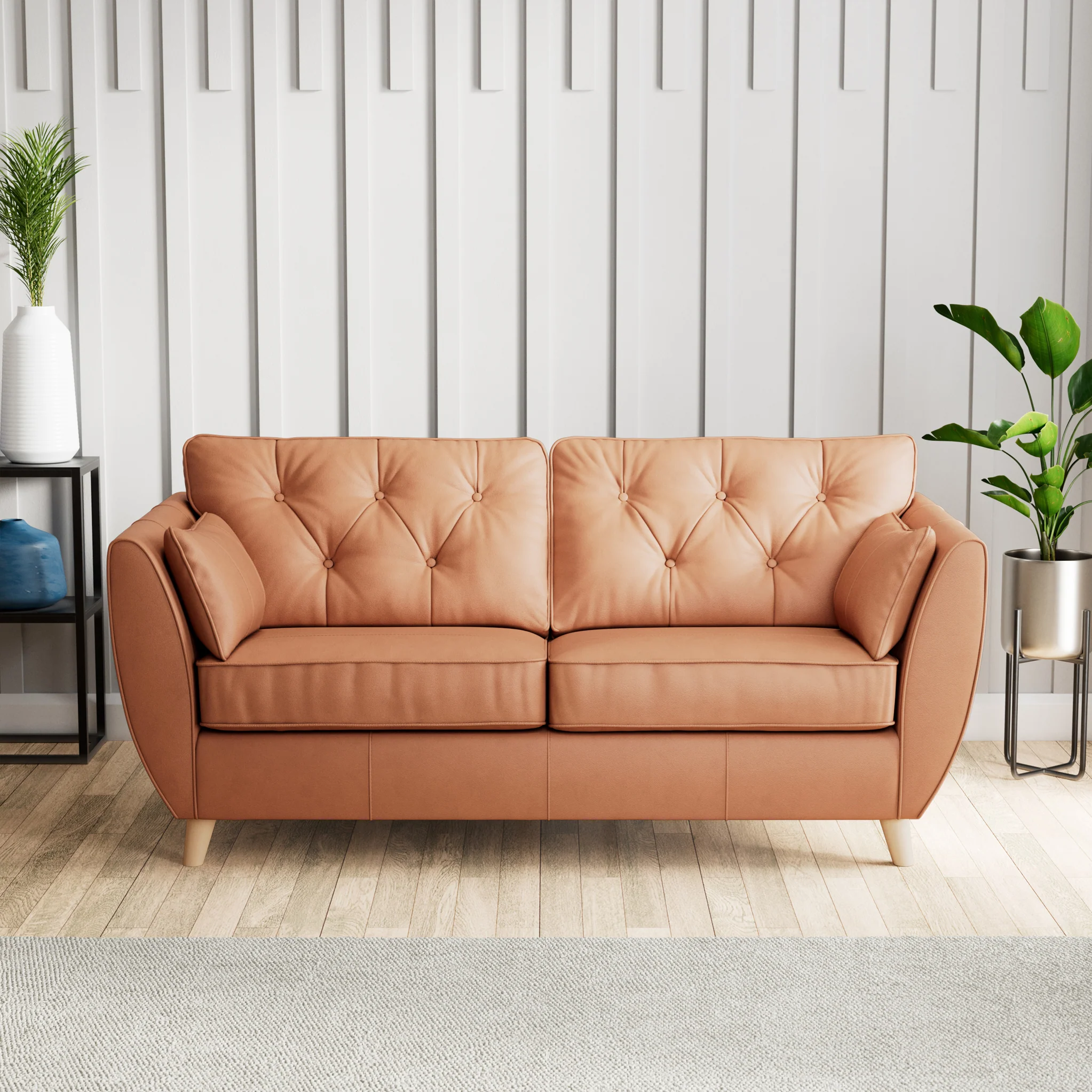 Edison Leather 3 Seater Sofa - Image 43