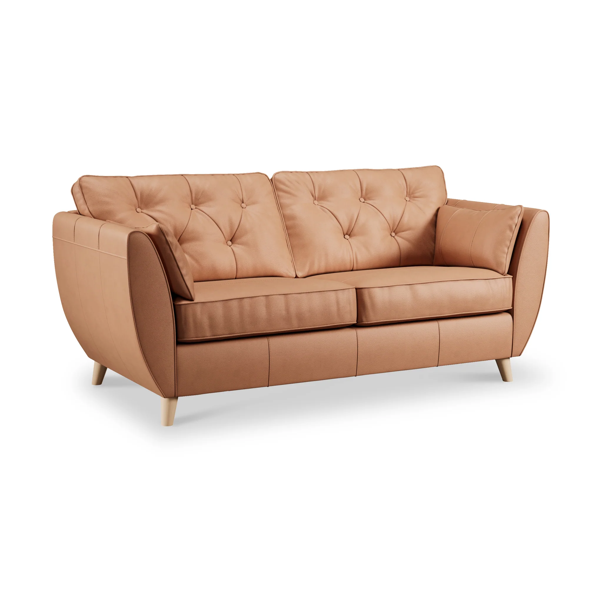 Edison Leather 3 Seater Sofa - Image 44