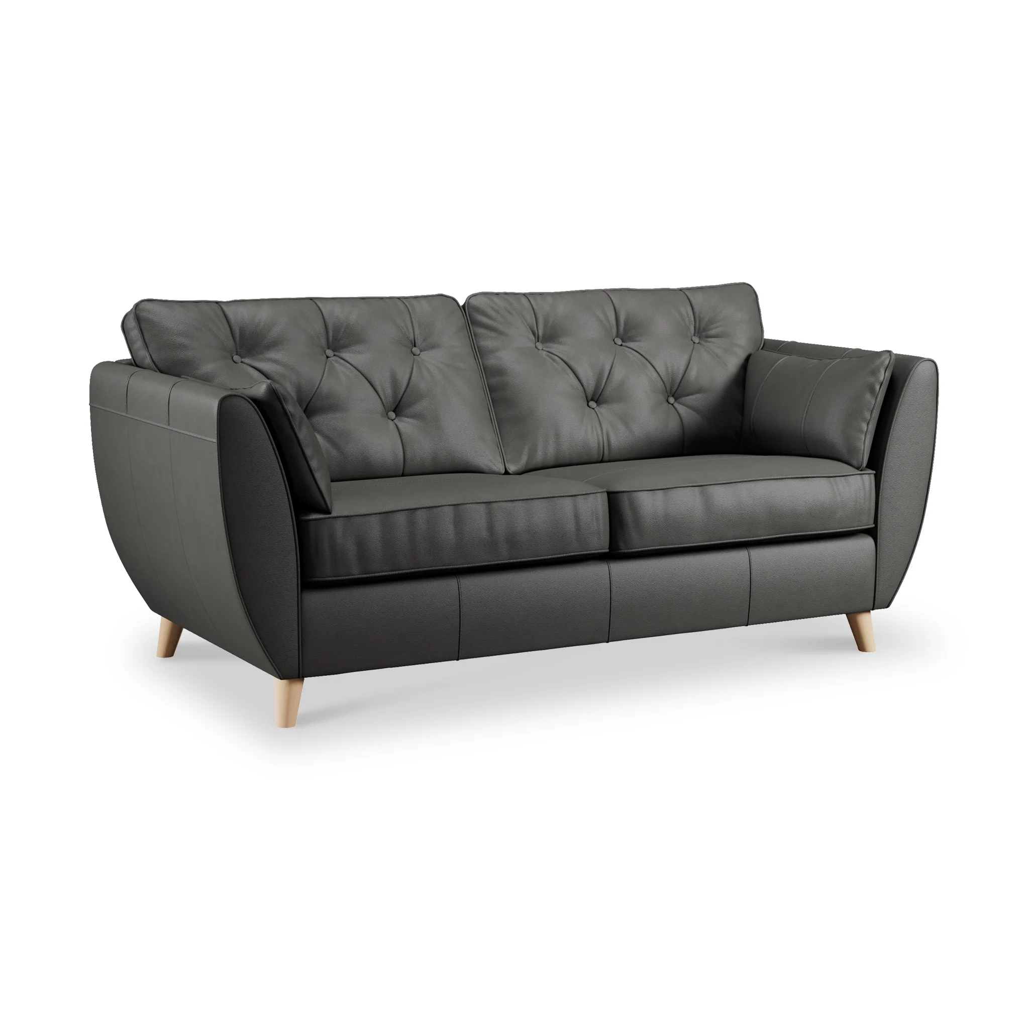 Edison Leather 3 Seater Sofa - Image 54