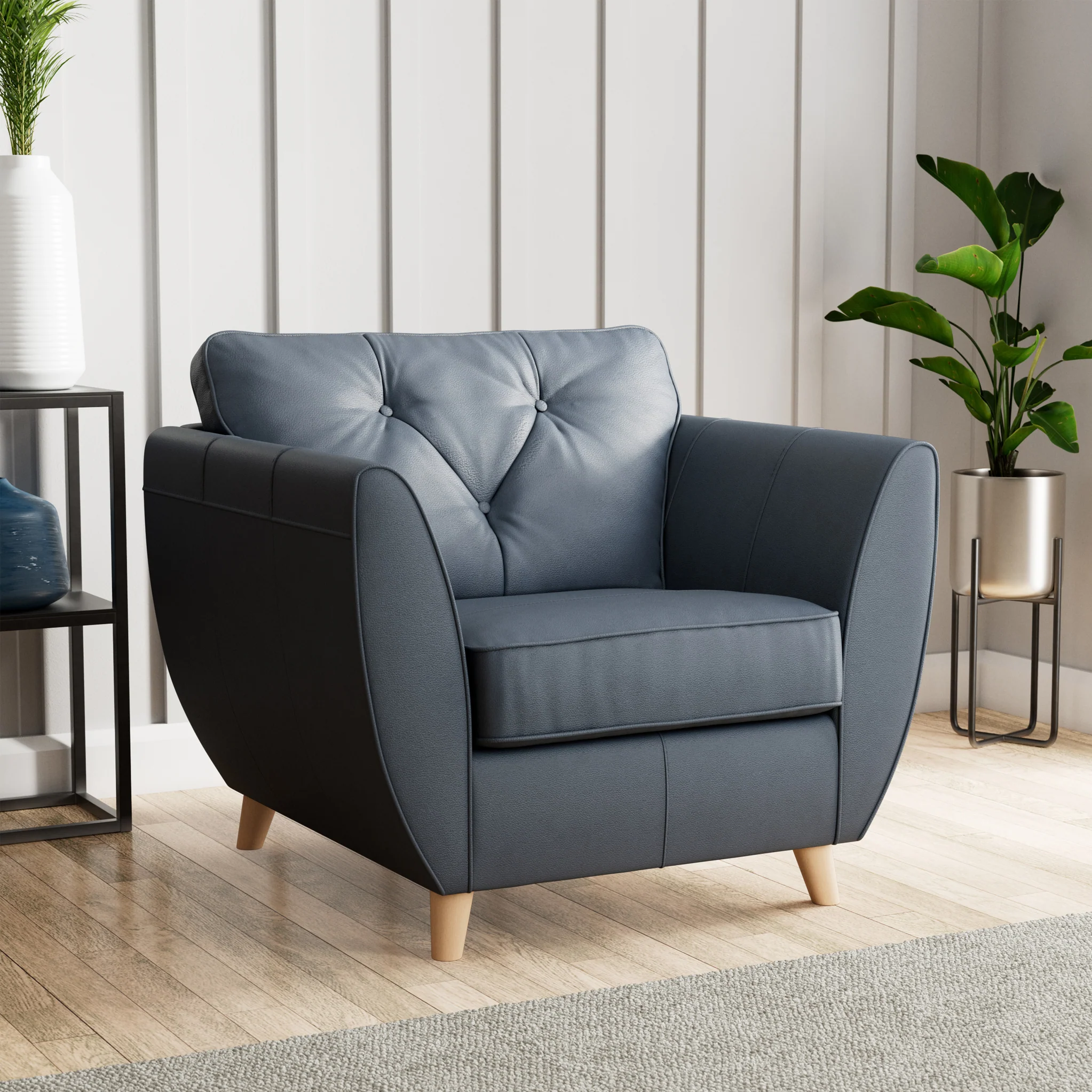 Edison Leather Armchair - Image 3