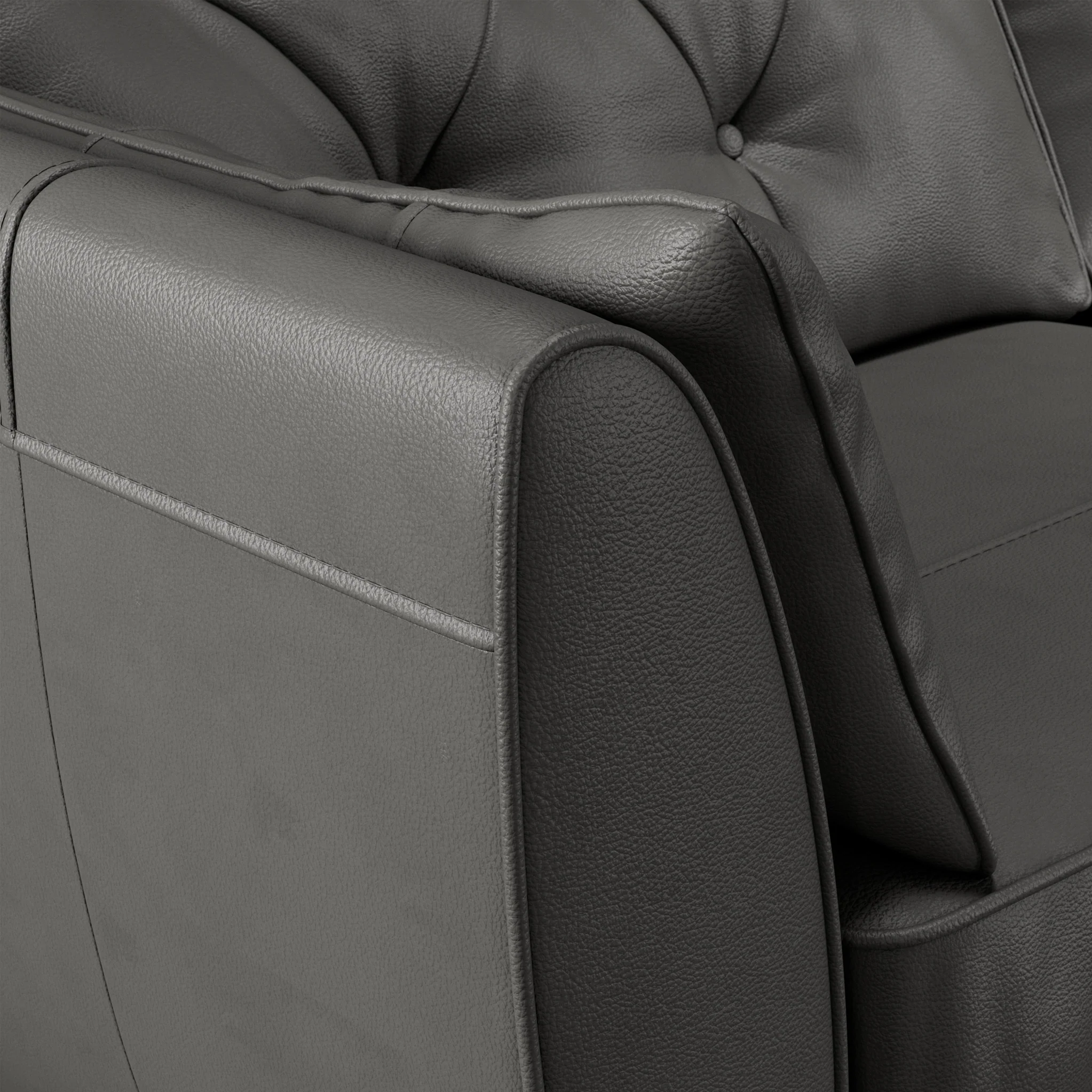 Edison Leather 3 Seater Sofa - Image 60