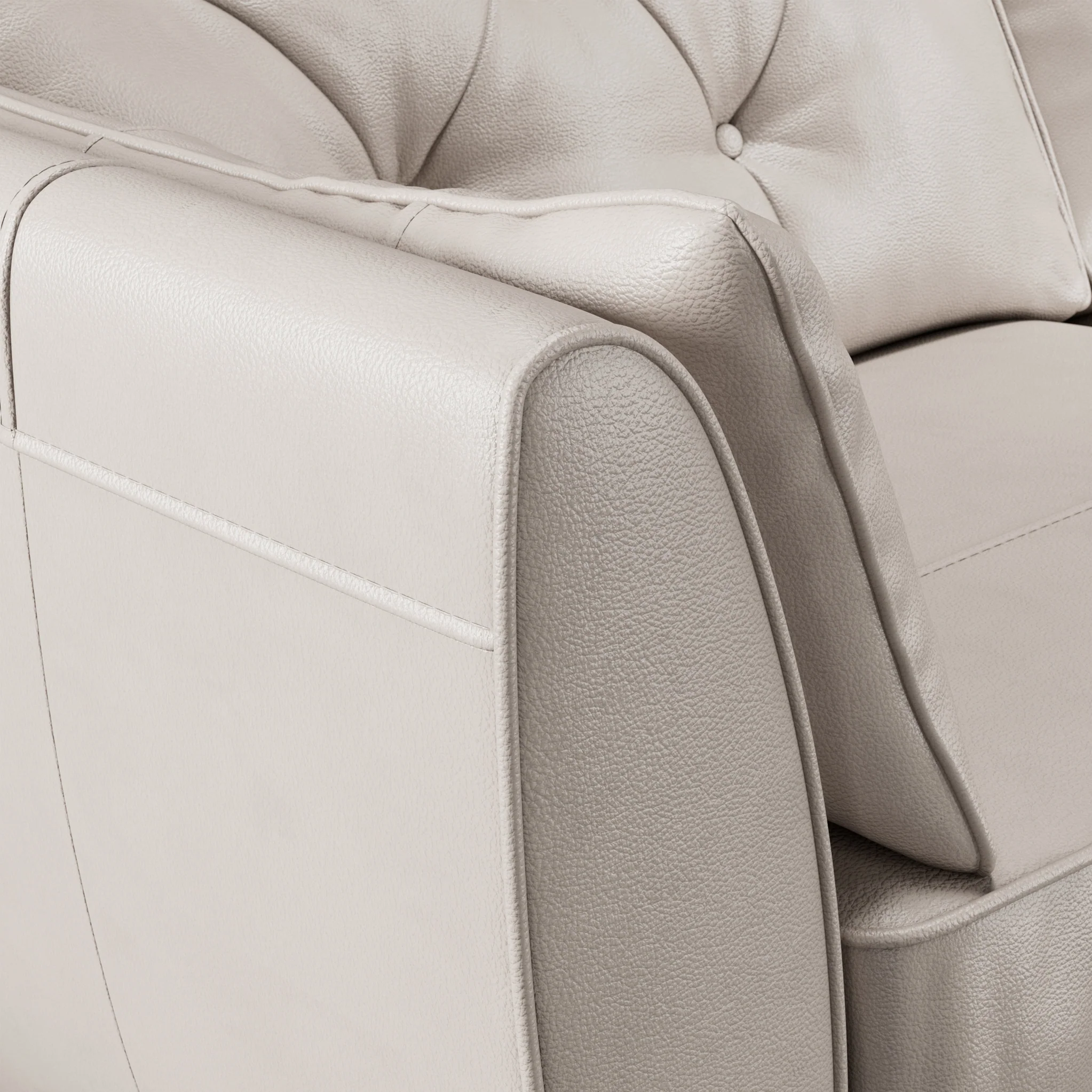 Edison Leather 3 Seater Sofa - Image 9