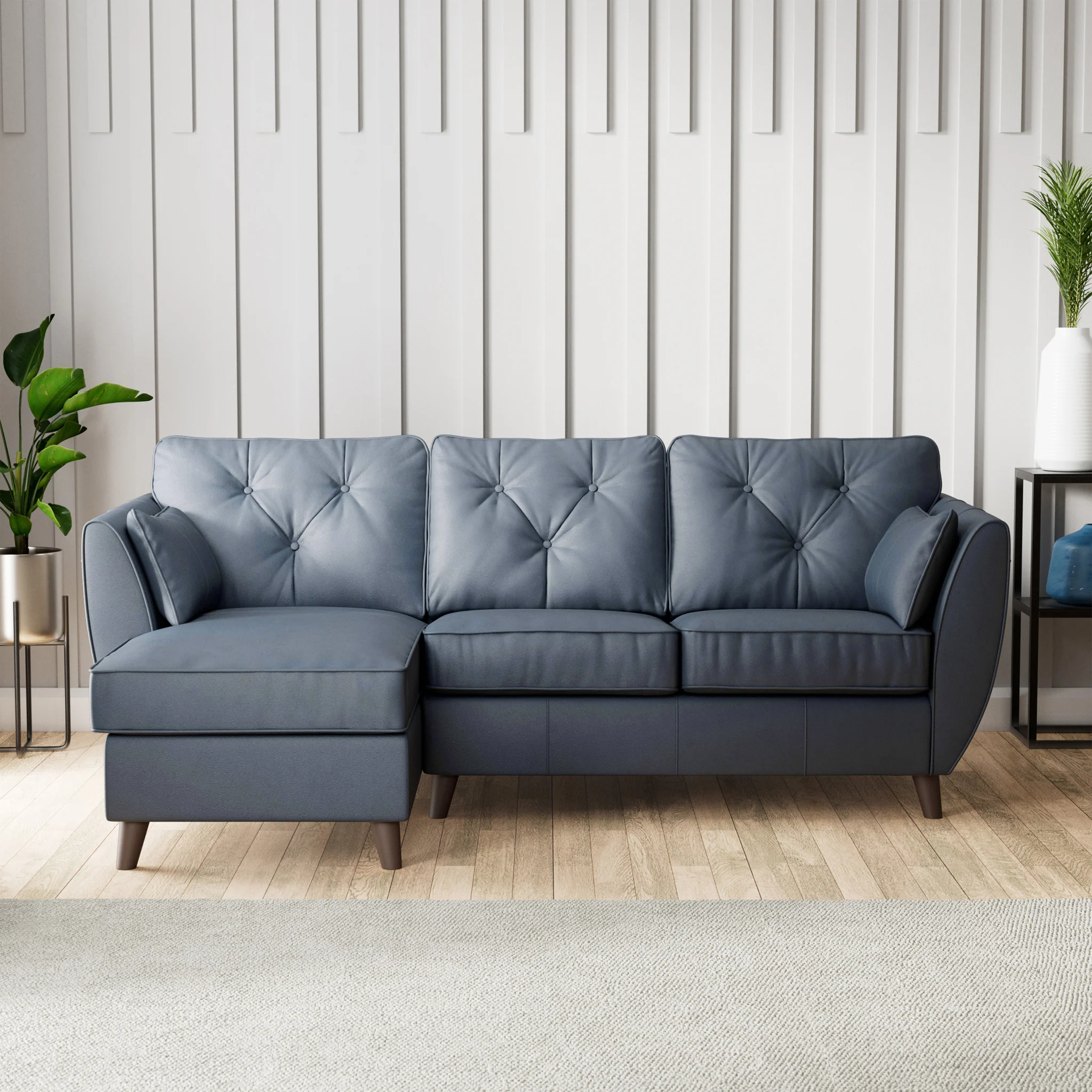 Edison Leather Chaise Sofa - Image 15