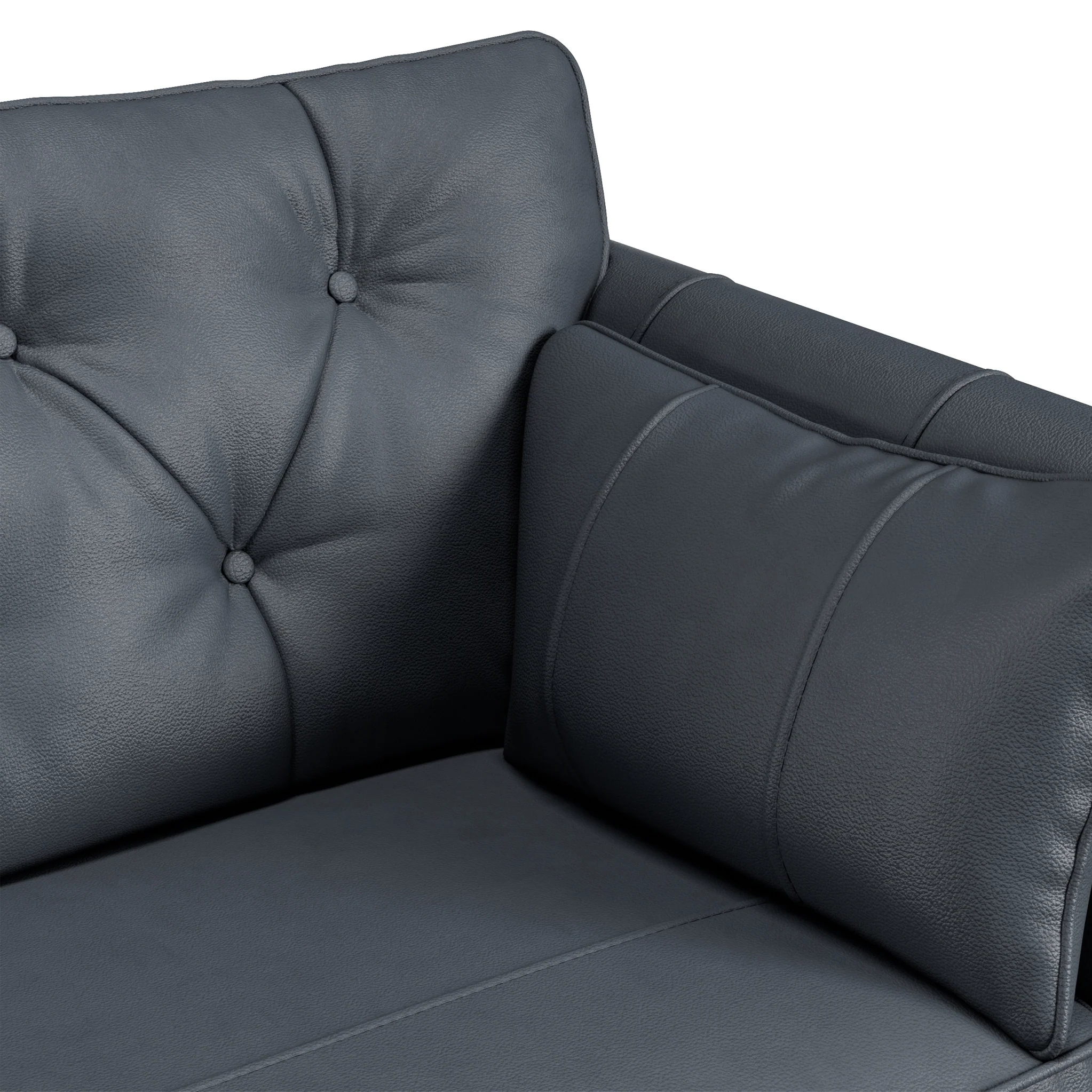 Edison Leather Chaise Sofa - Image 16