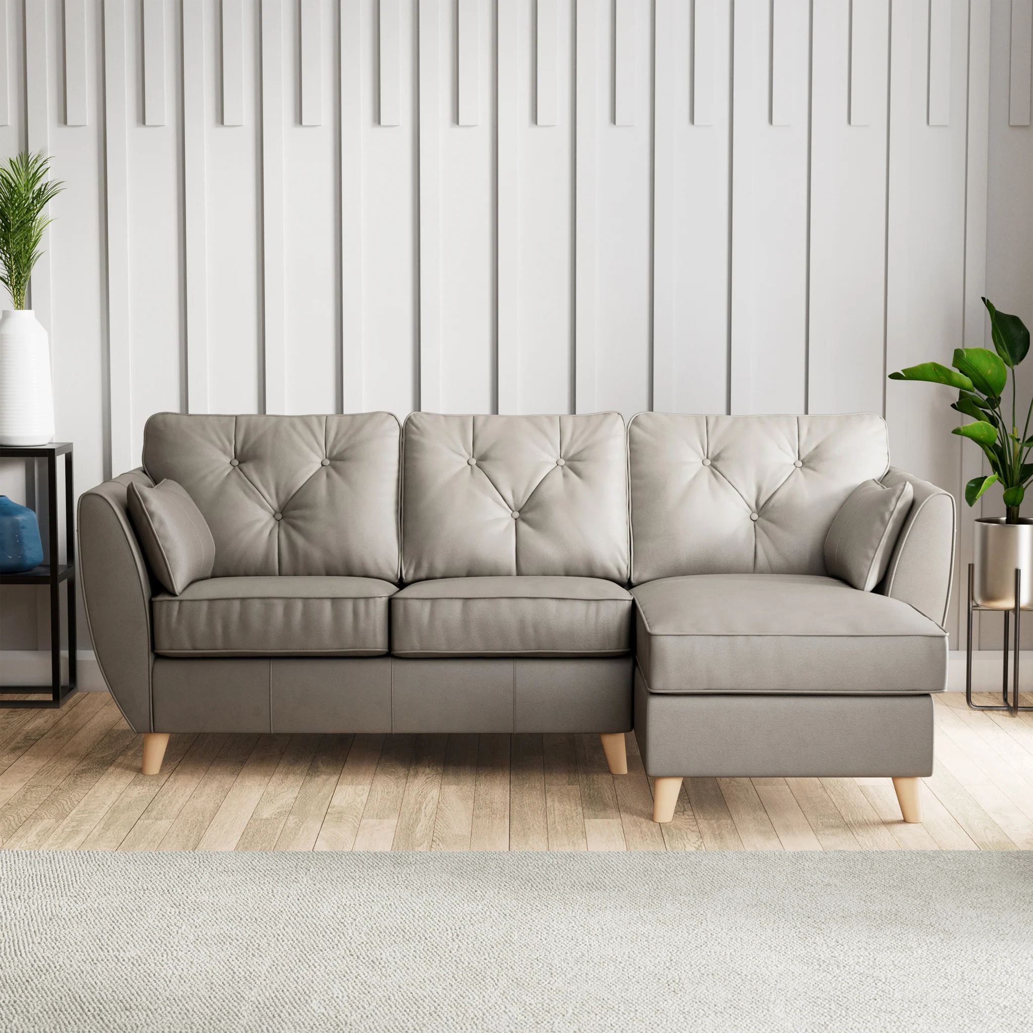 Edison Leather Chaise Sofa - Image 21