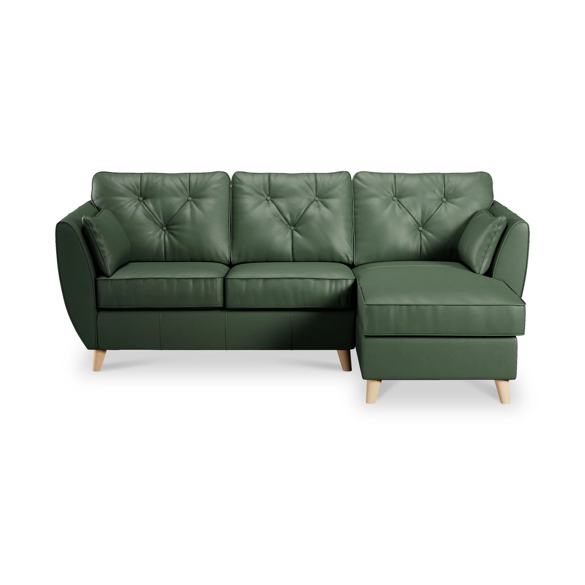 Edison Leather Chaise Sofa - Image 37