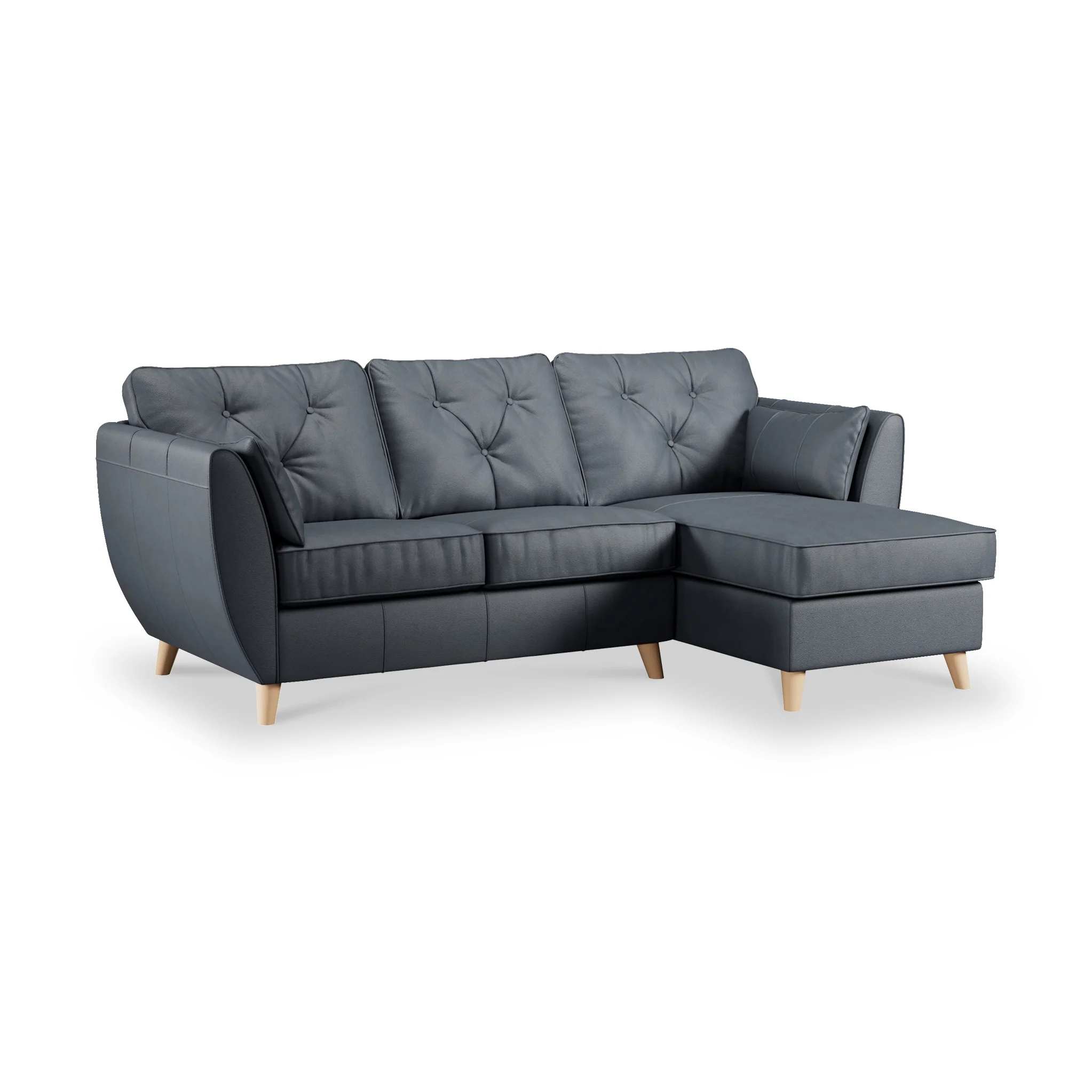 Edison Leather Chaise Sofa - Image 4