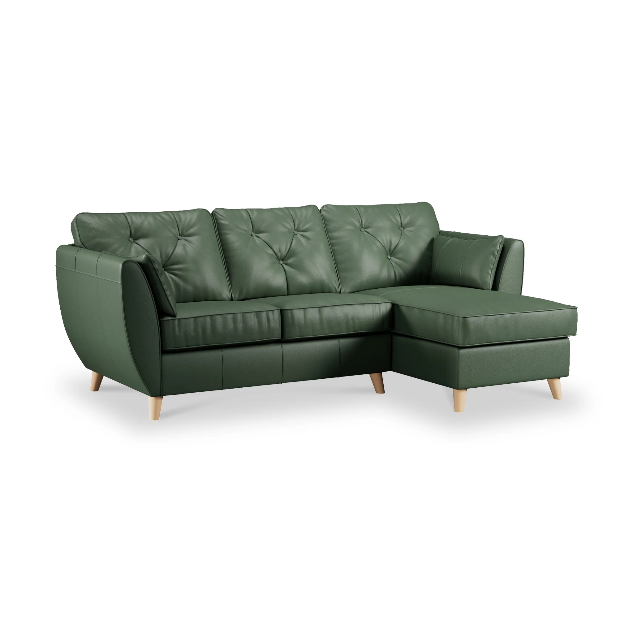 Edison Leather Chaise Sofa - Image 40