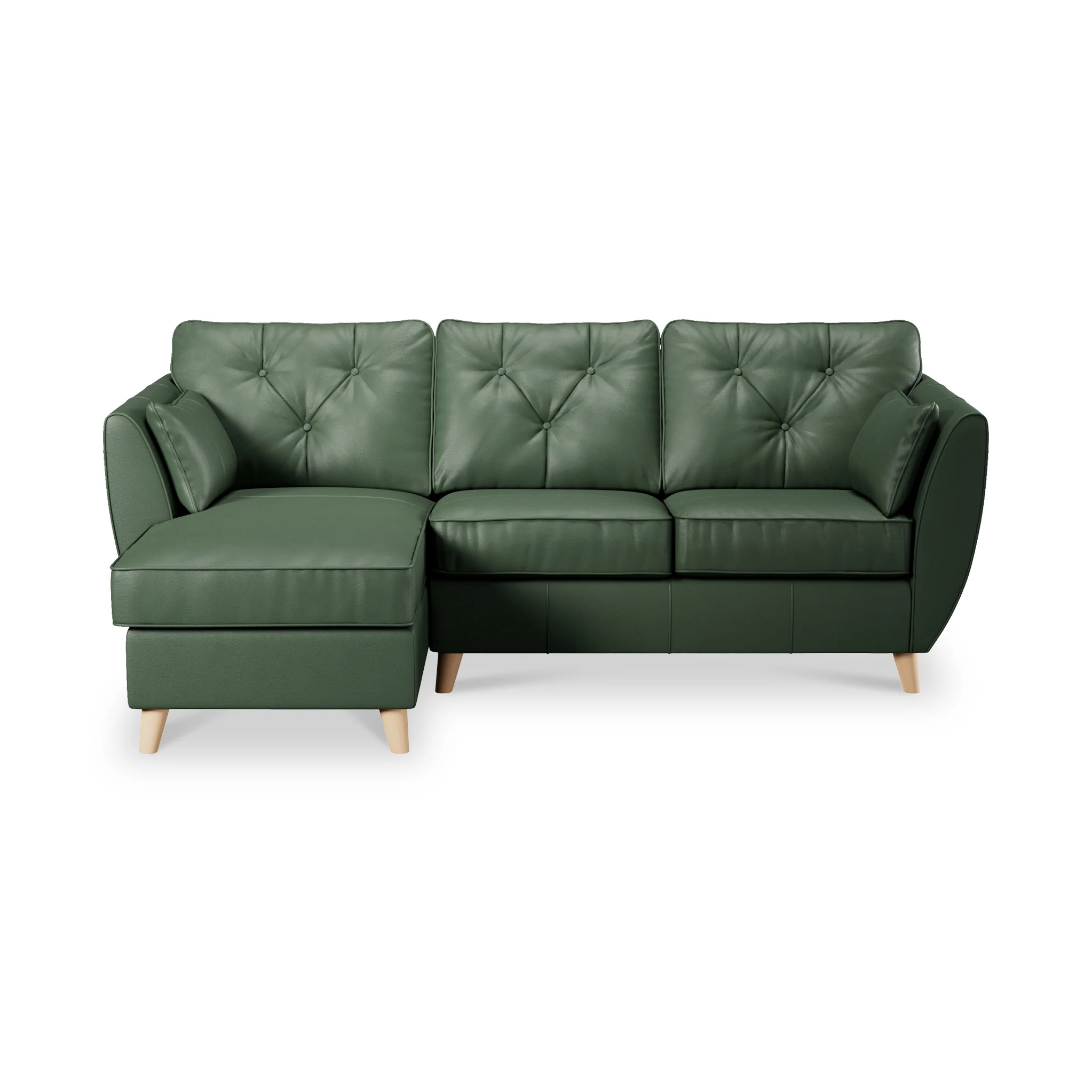 Edison Leather Chaise Sofa - Image 45