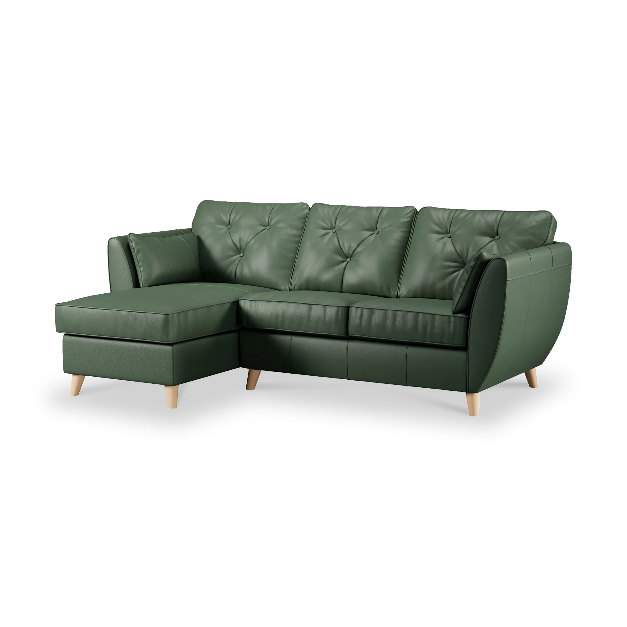 Edison Leather Chaise Sofa - Image 48