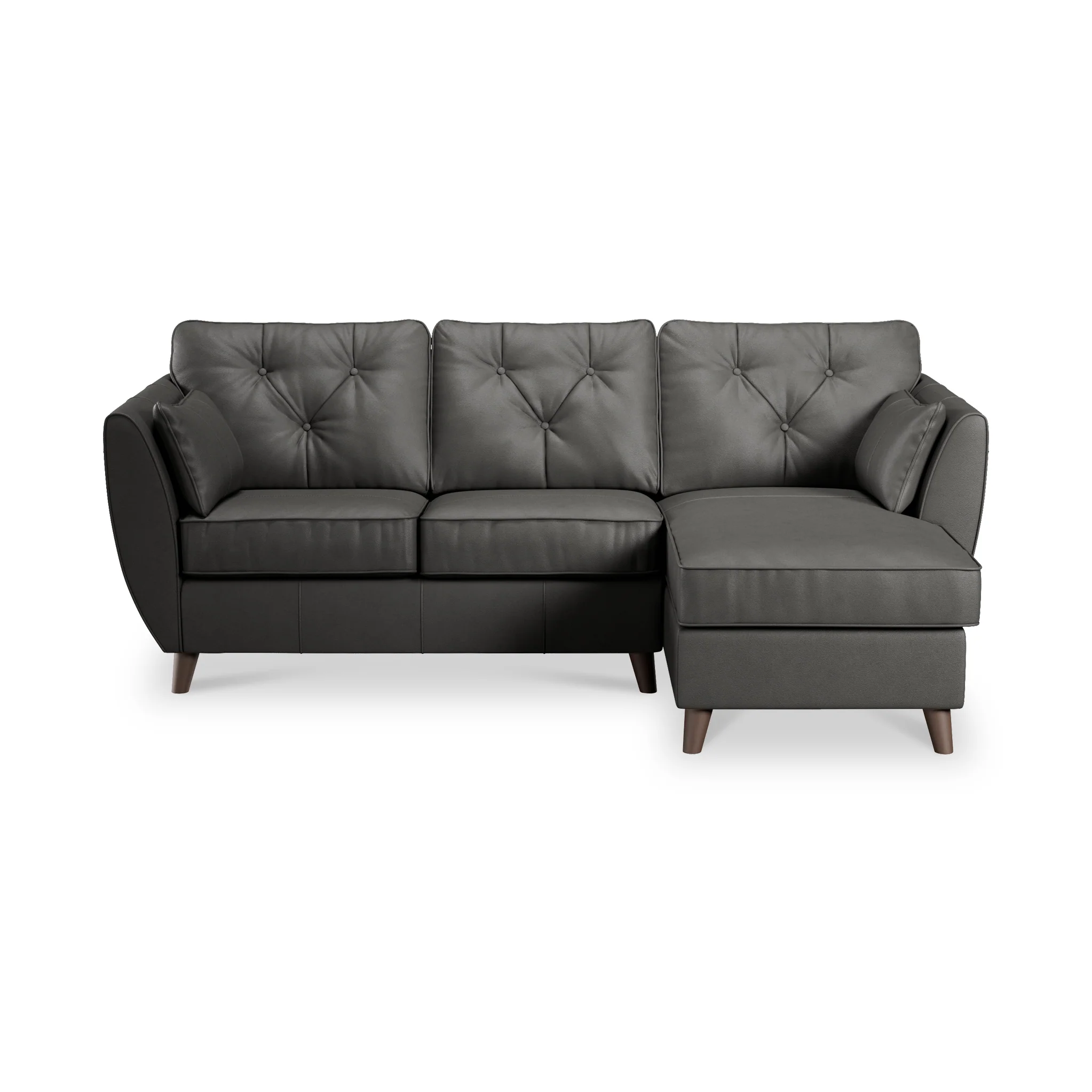 Edison Leather Chaise Sofa - Image 59