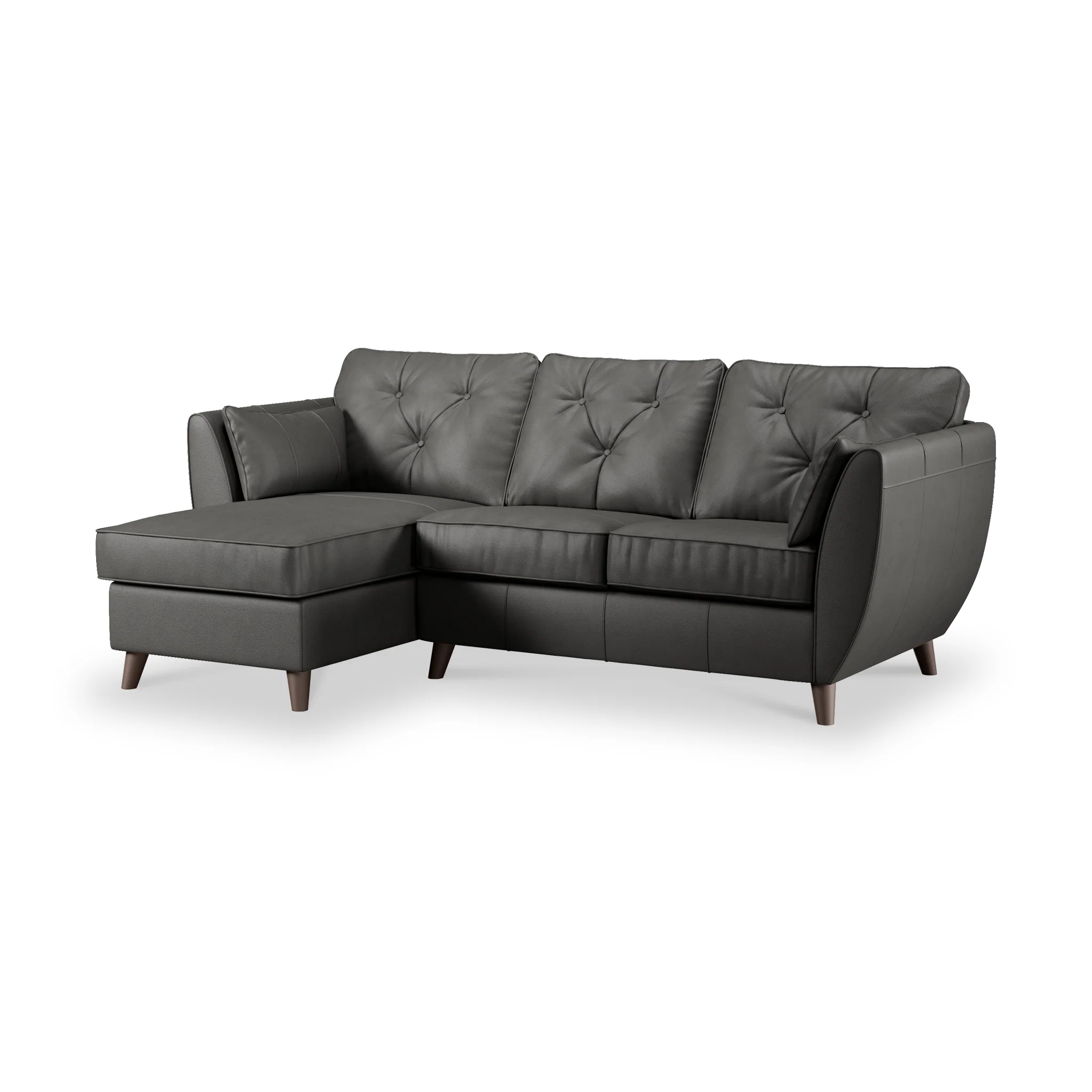 Edison Leather Chaise Sofa - Image 70