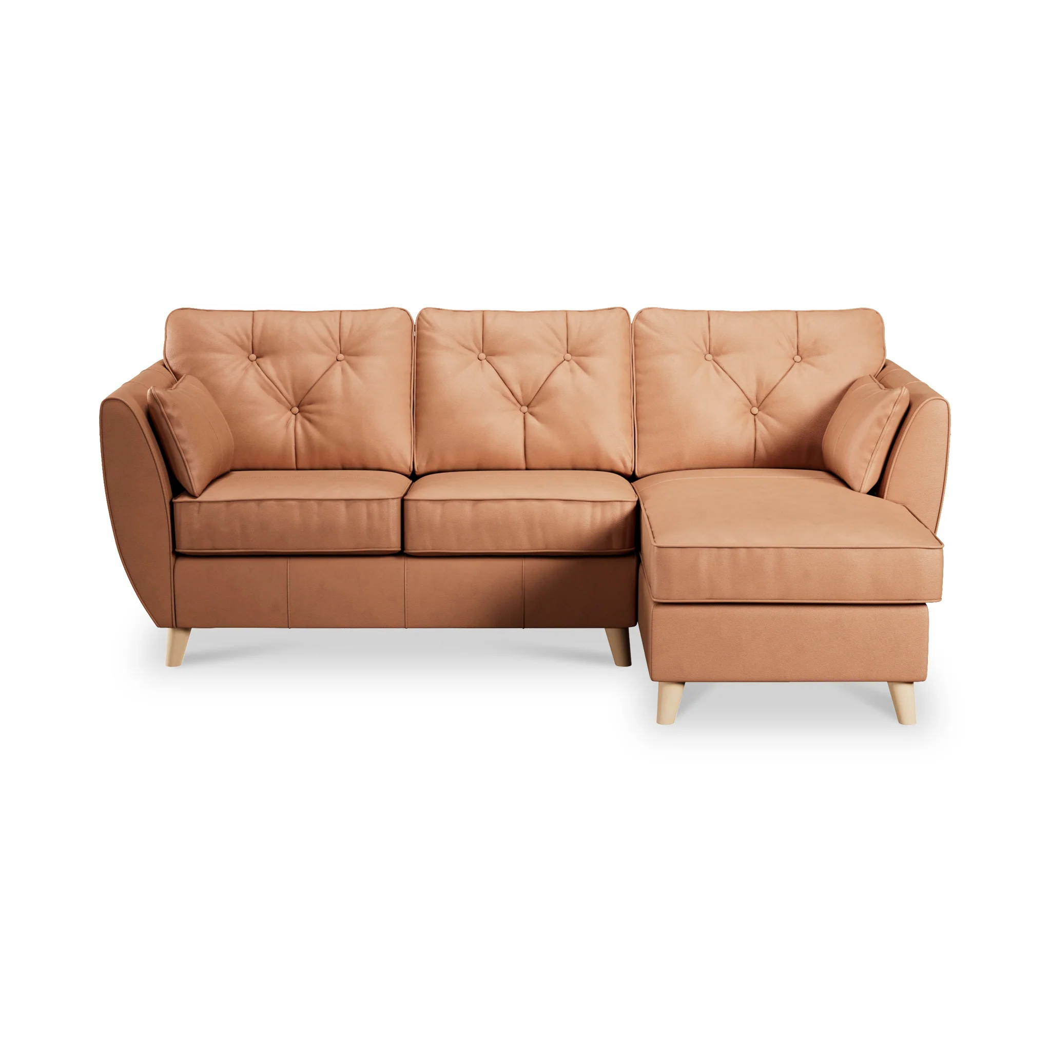 Edison Leather Chaise Sofa - Image 73