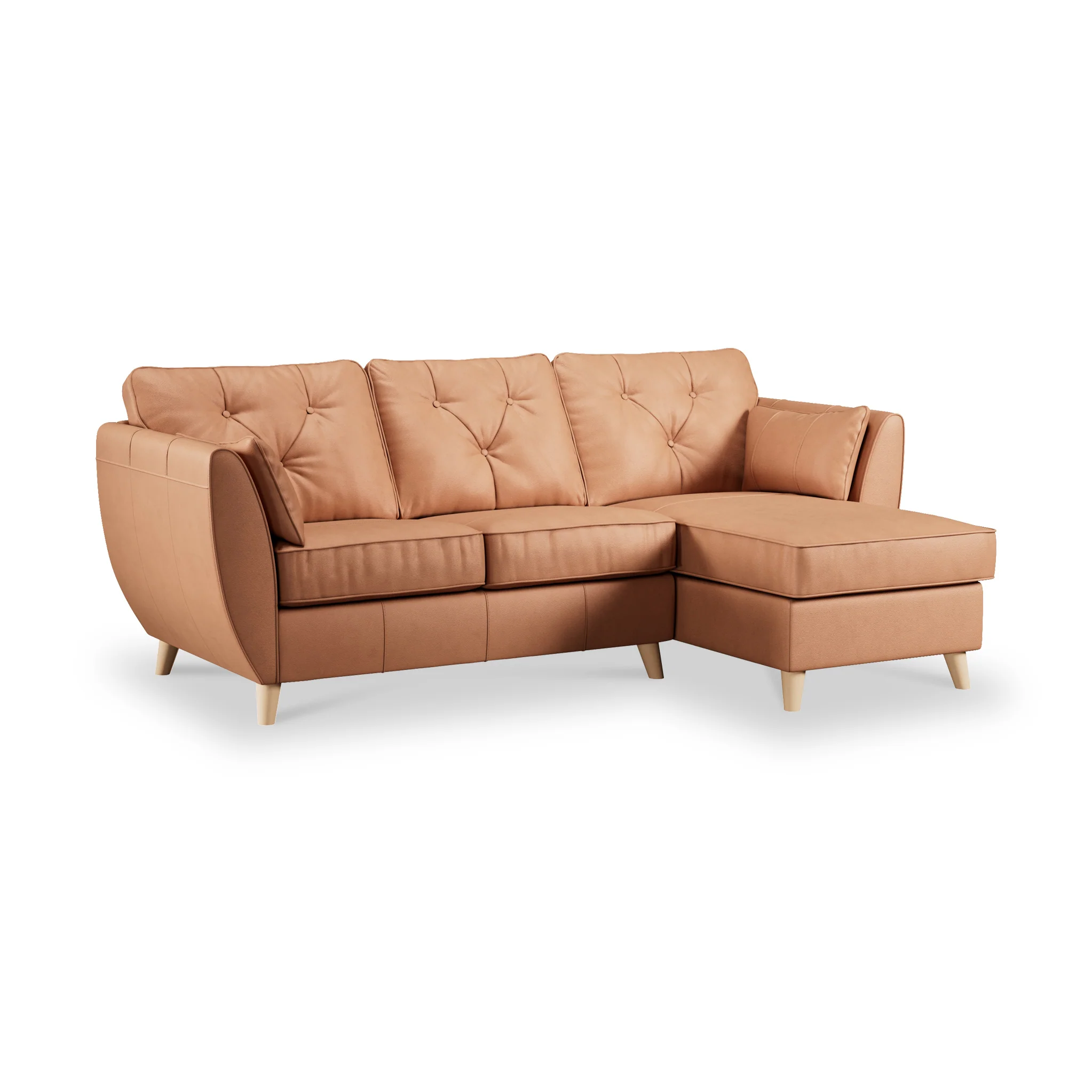 Edison Leather Chaise Sofa - Image 76