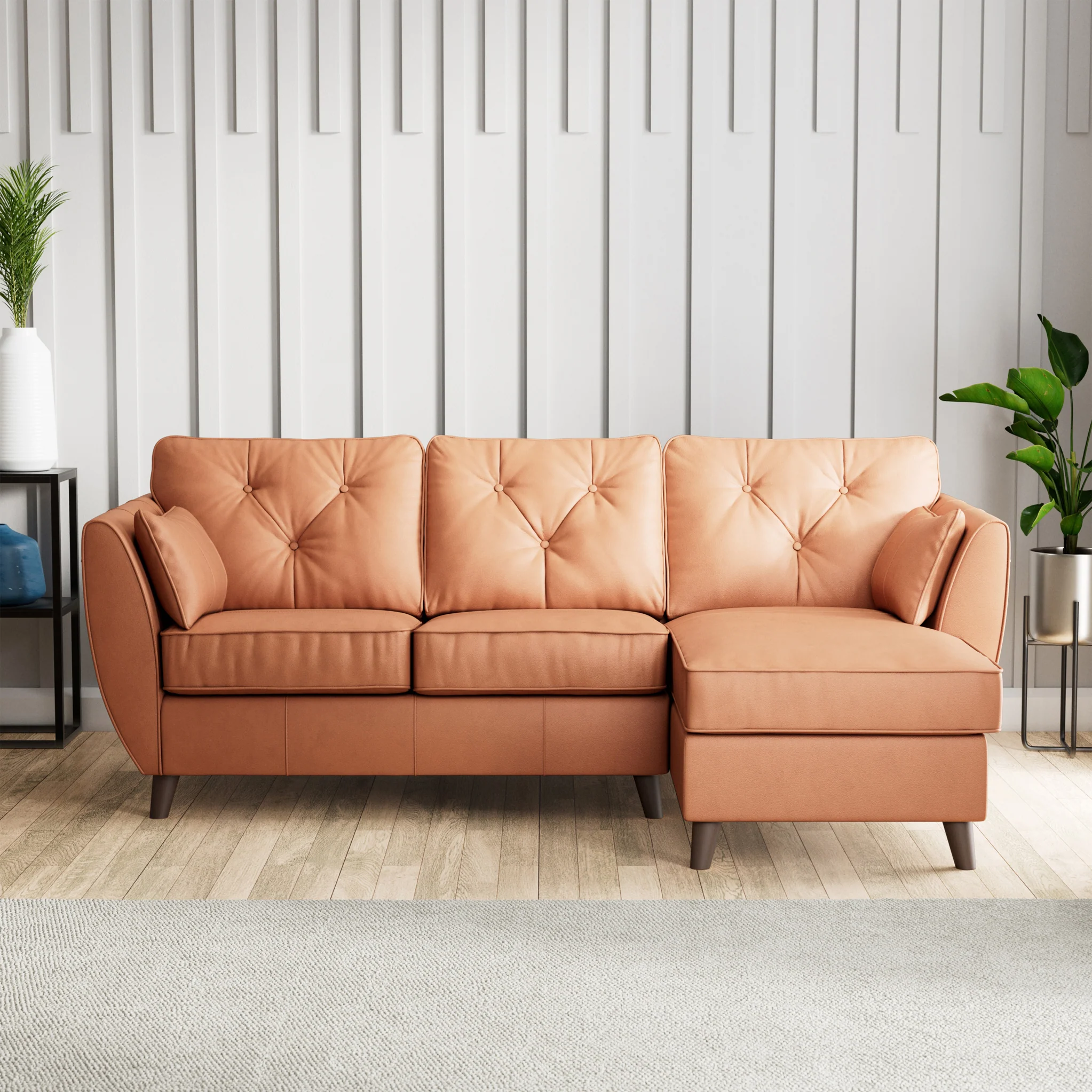 Edison Leather Chaise Sofa - Image 79