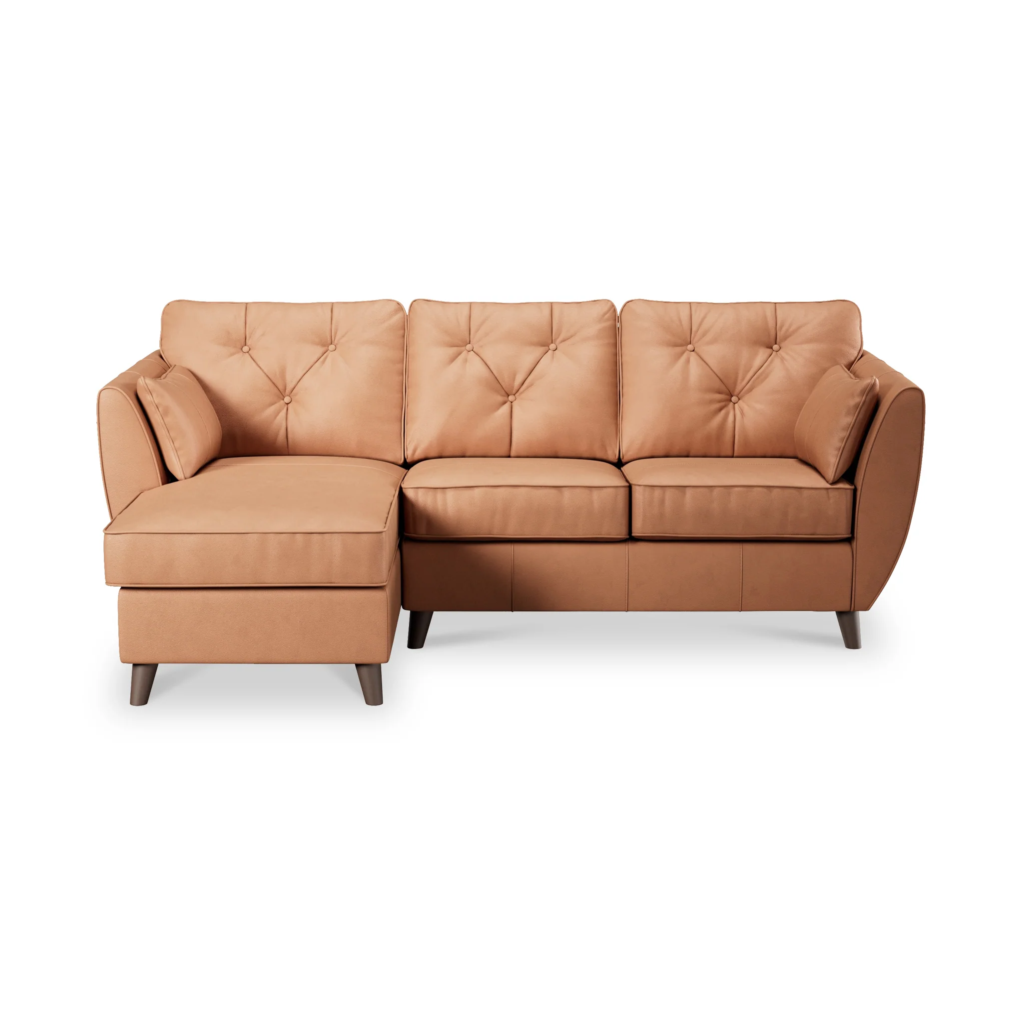 Edison Leather Chaise Sofa - Image 85