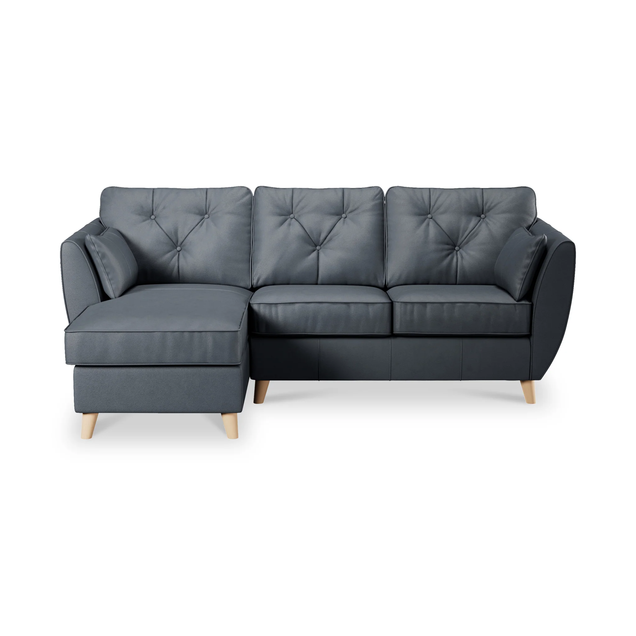 Edison Leather Chaise Sofa - Image 9