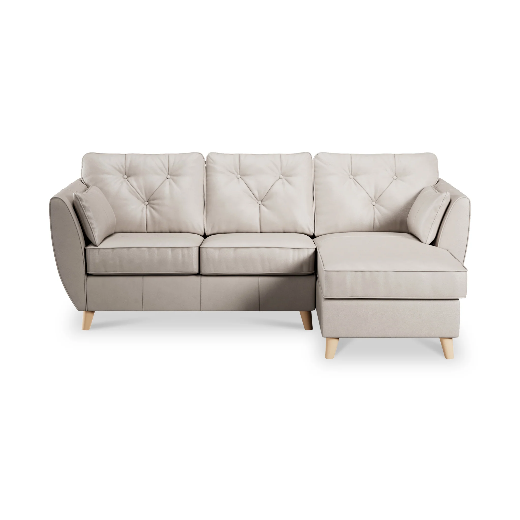 Edison Leather Chaise Sofa - Image 91