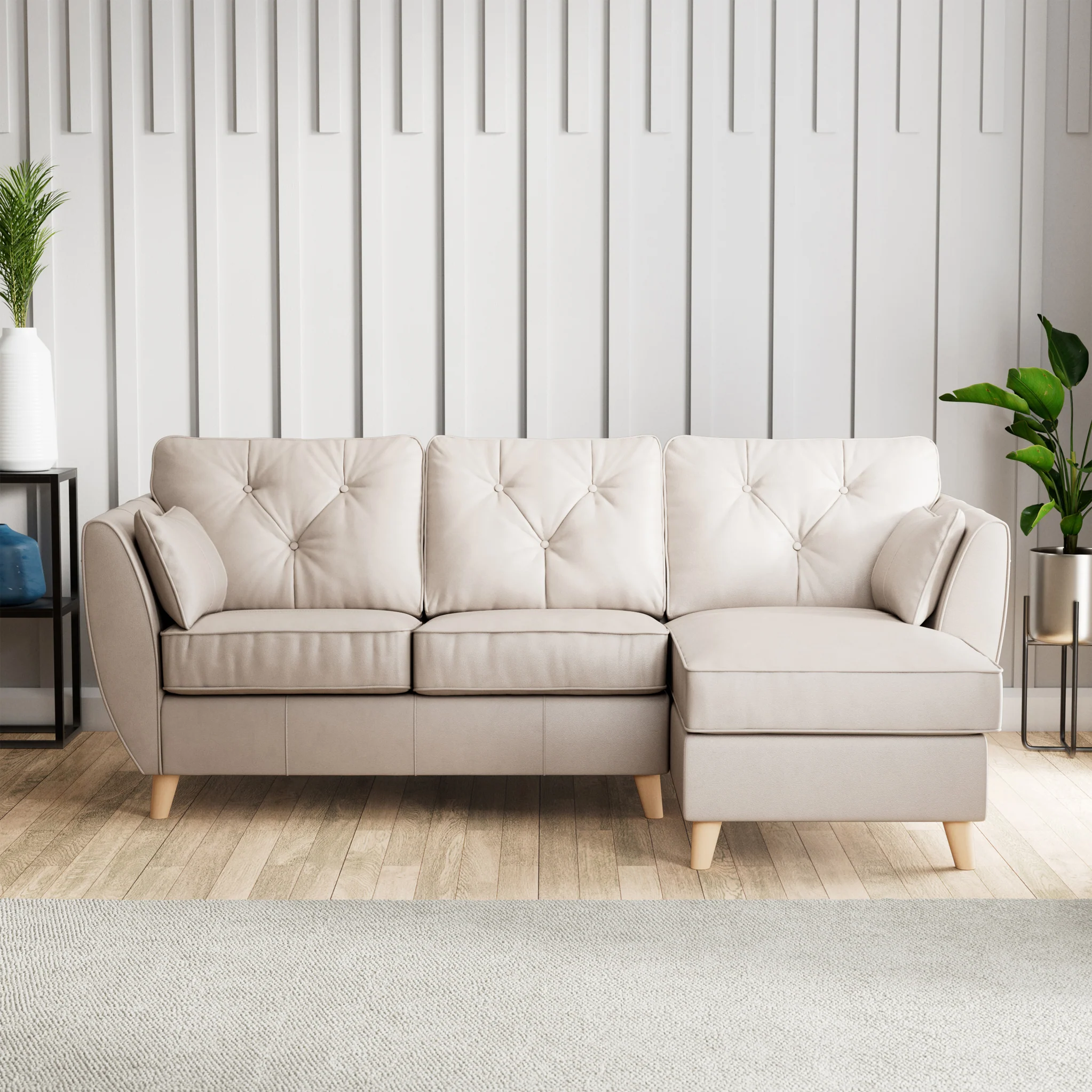 Edison Leather Chaise Sofa - Image 93