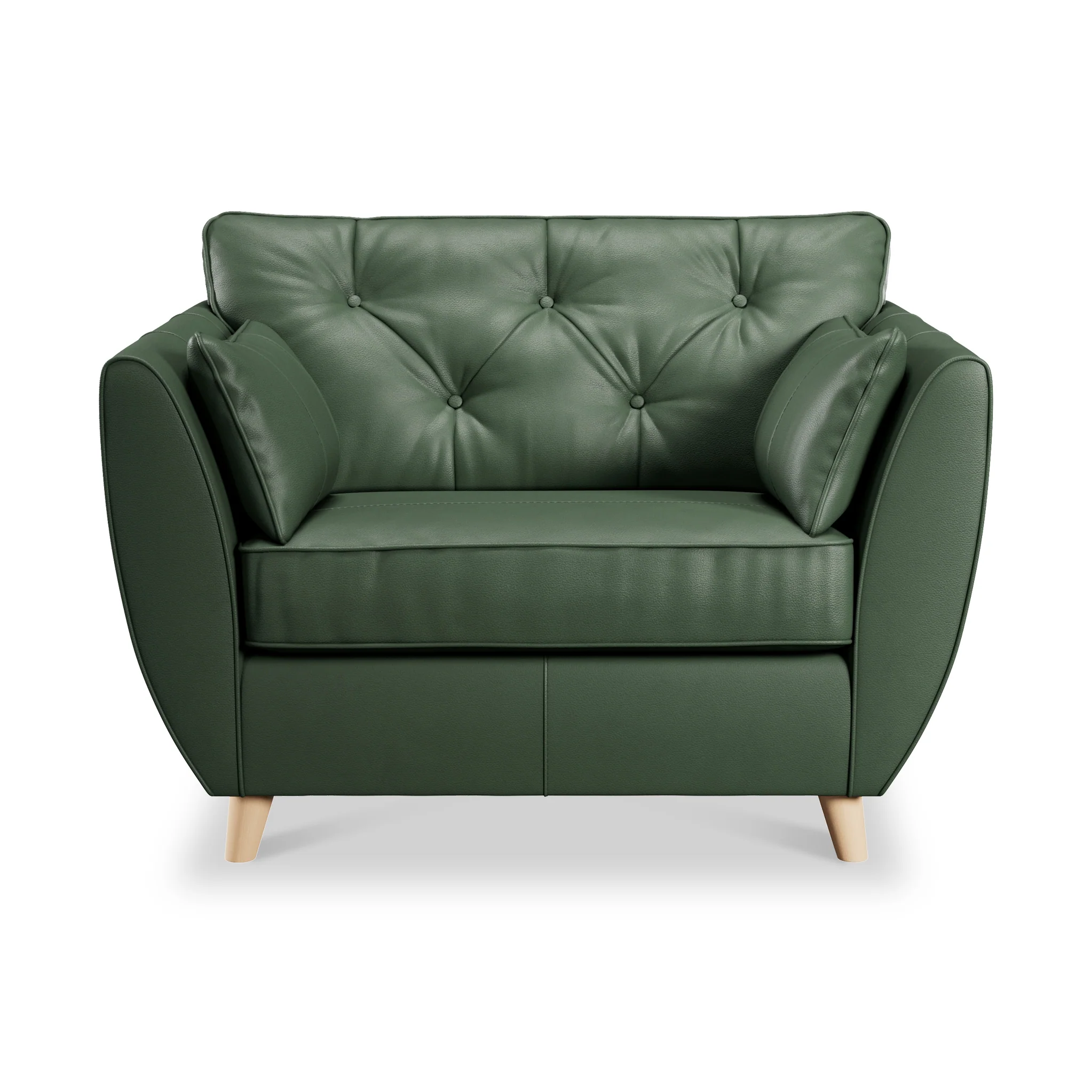 Edison Leather Snuggler Chair - Image 12