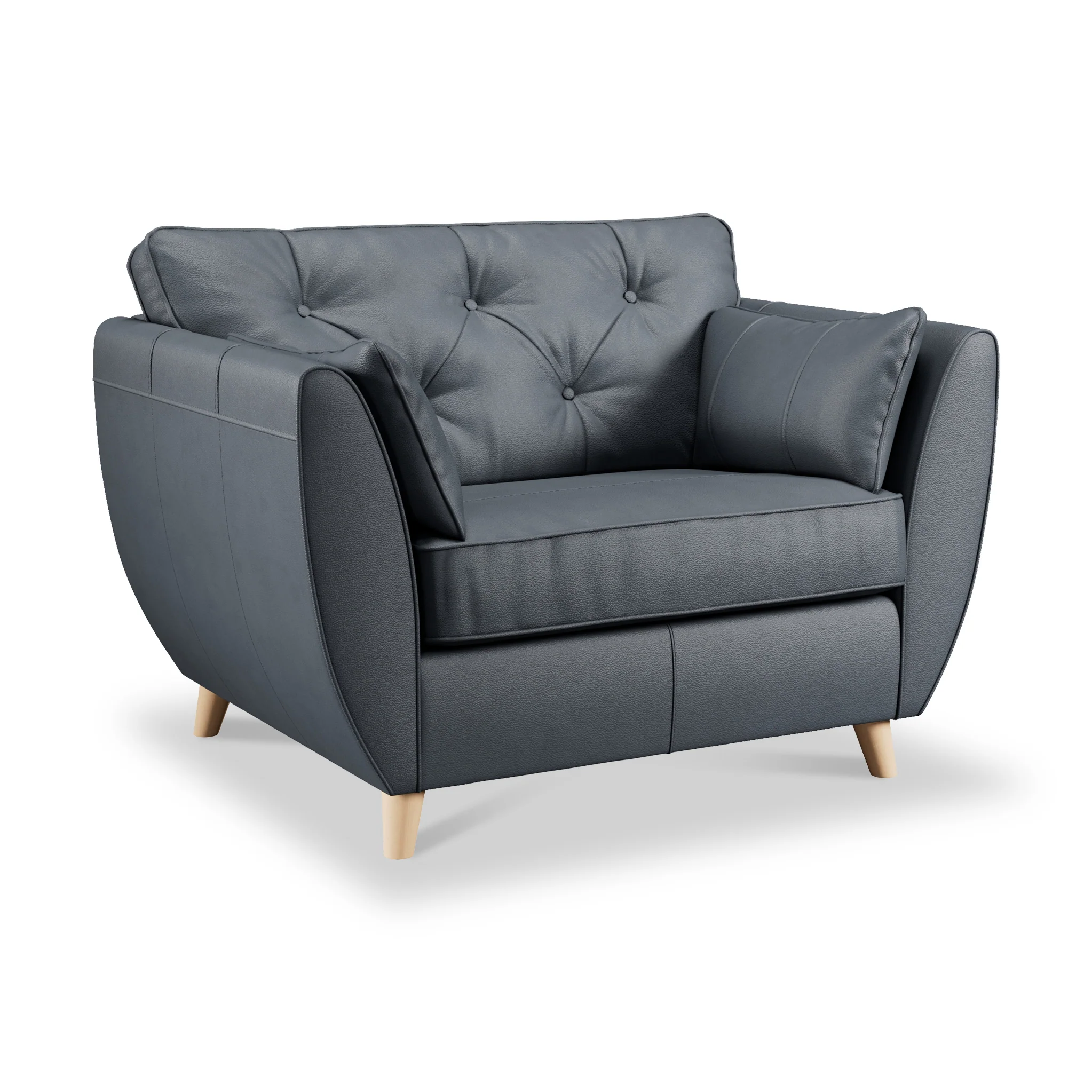 Edison Leather Snuggler Chair - Image 17