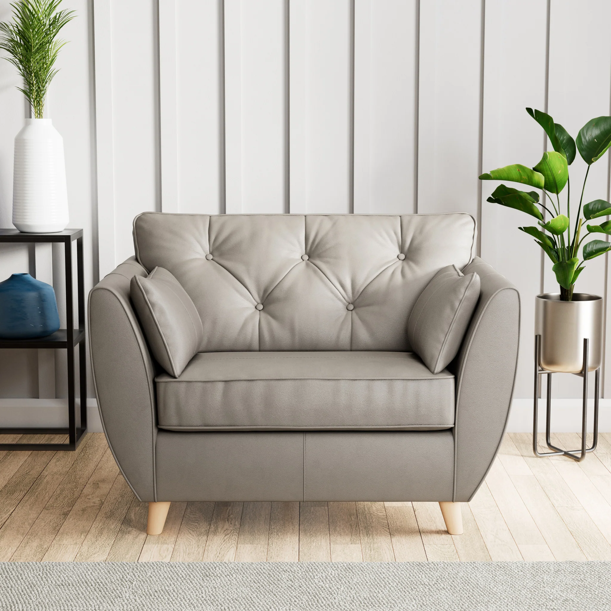 Edison Leather Snuggler Chair - Image 26