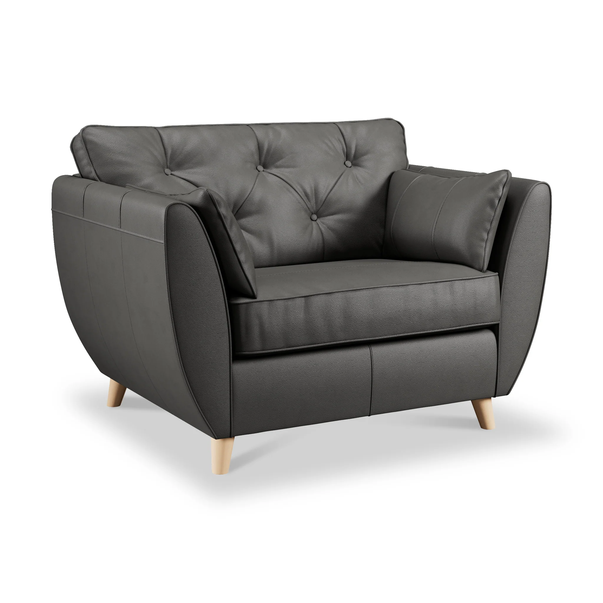 Edison Leather Snuggler Chair - Image 33
