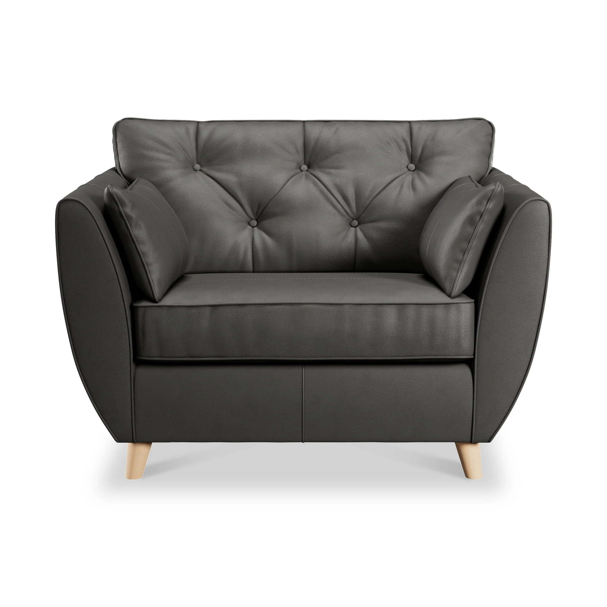 Edison Leather Snuggler Chair - Image 36