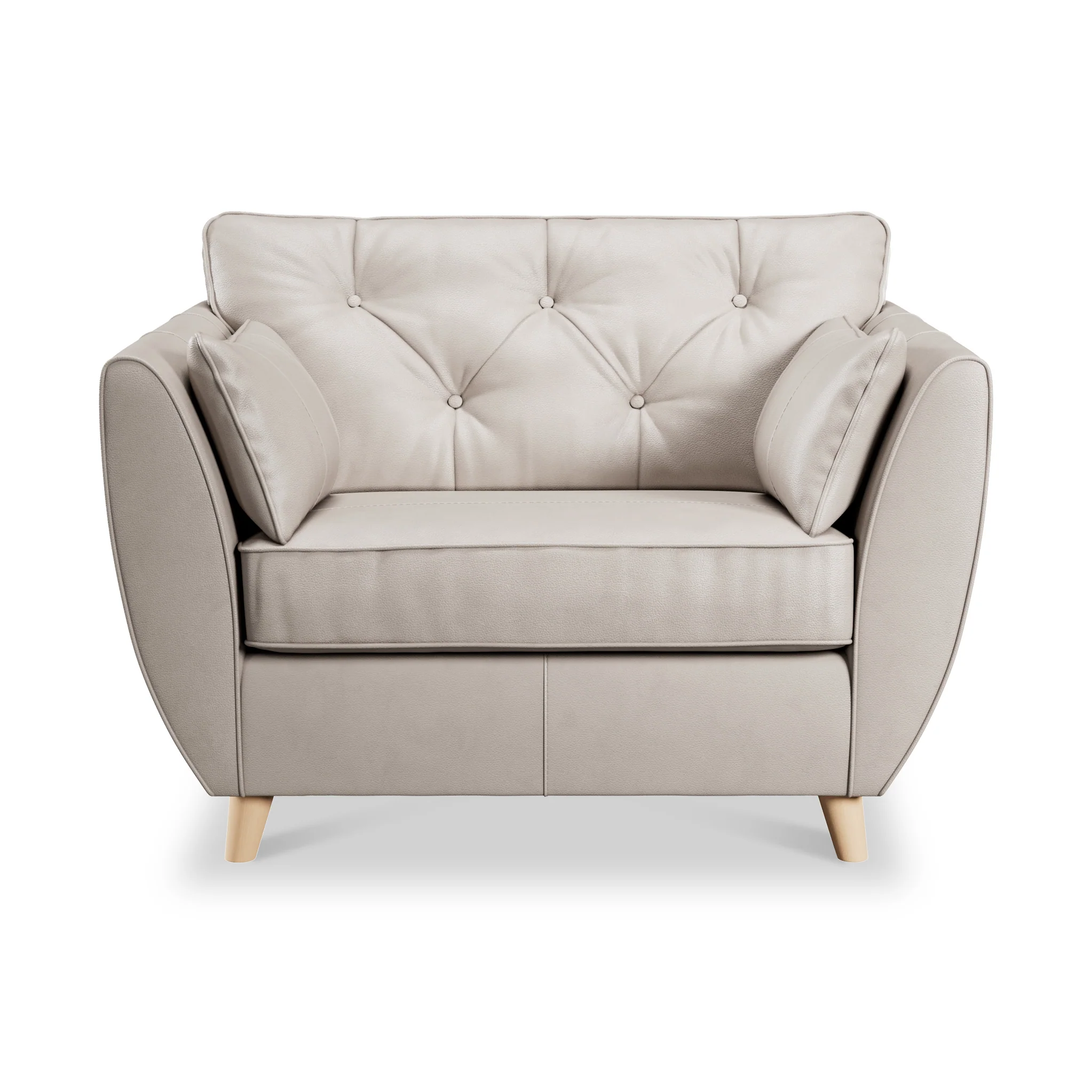 Edison Leather Snuggler Chair - Image 4