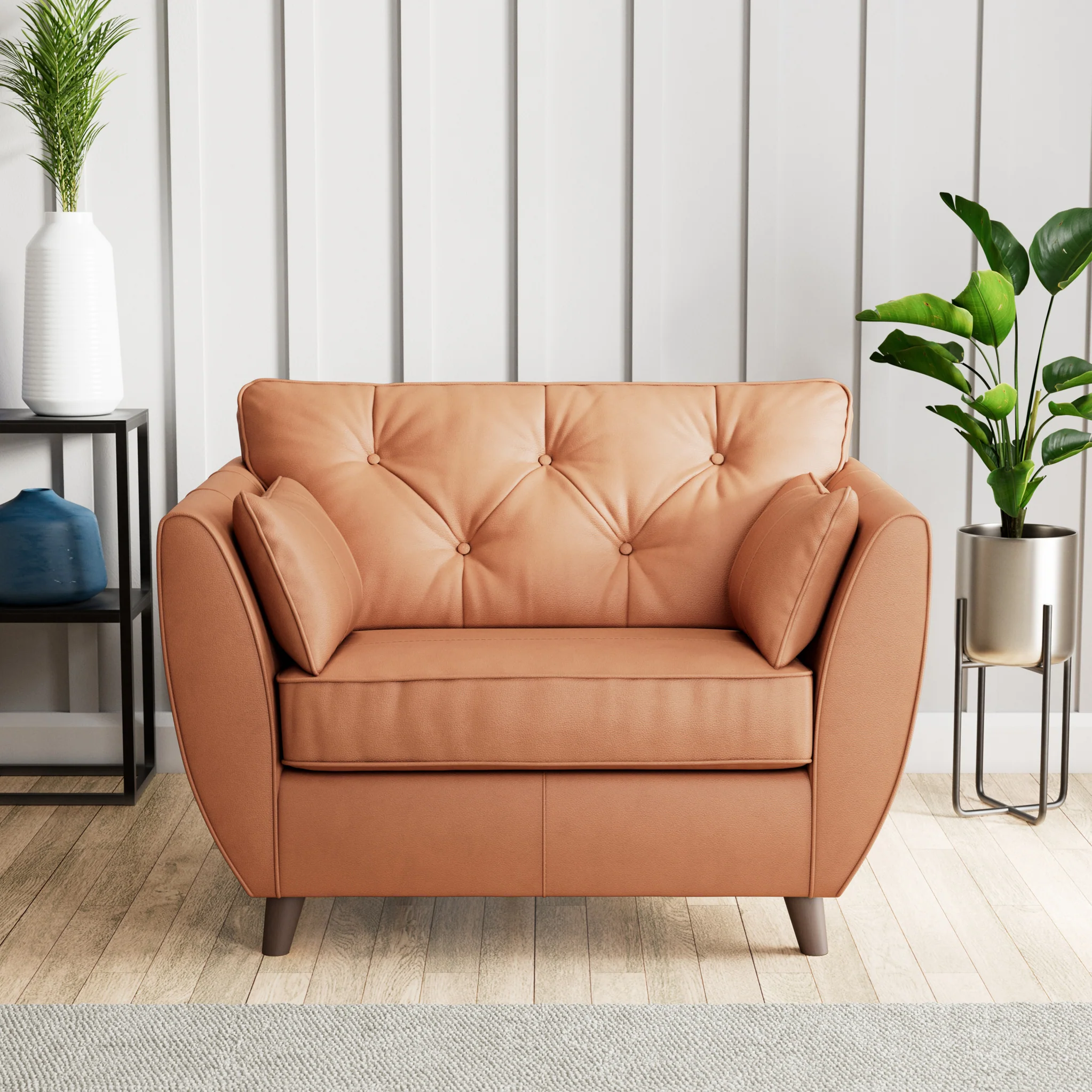 Edison Leather Snuggler Chair - Image 47