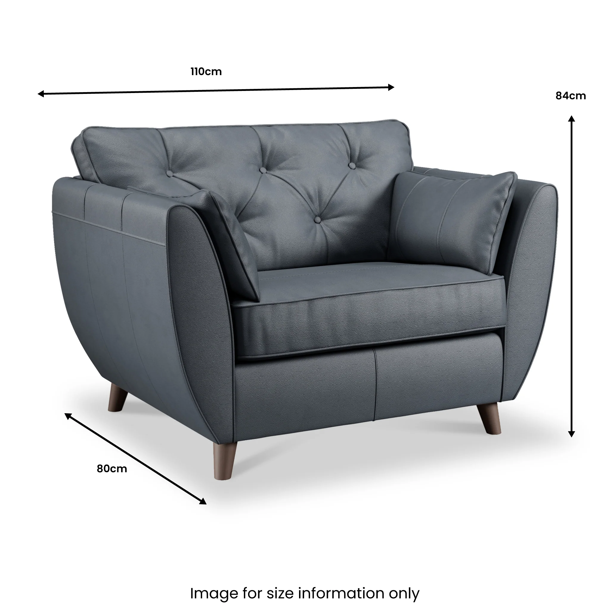 Edison Leather Snuggler Chair - Image 49