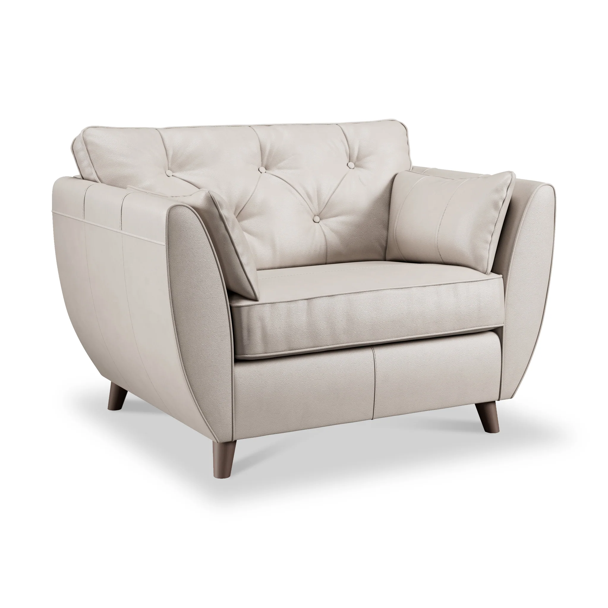 Edison Leather Snuggler Chair - Image 5