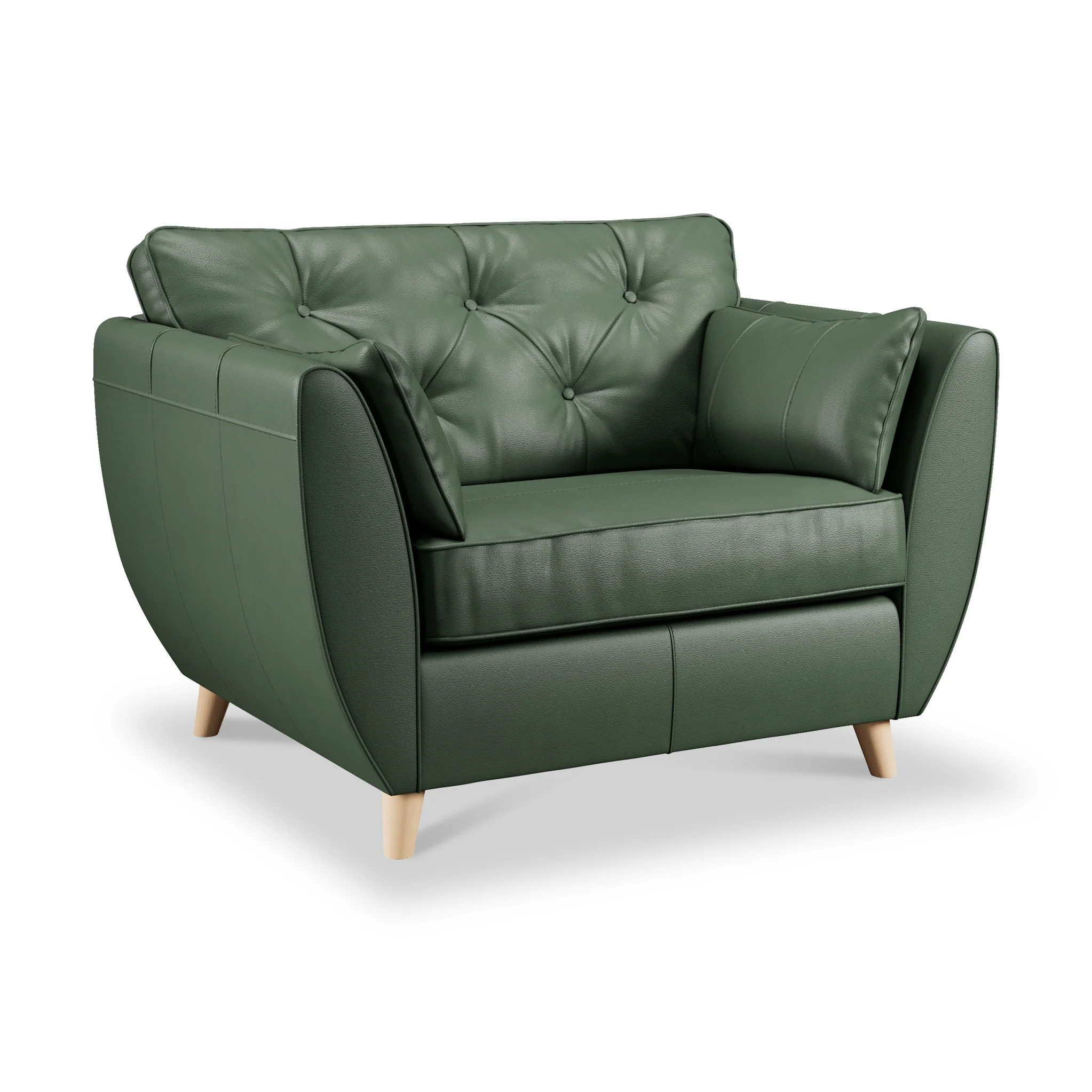 Edison Leather Snuggler Chair - Image 9