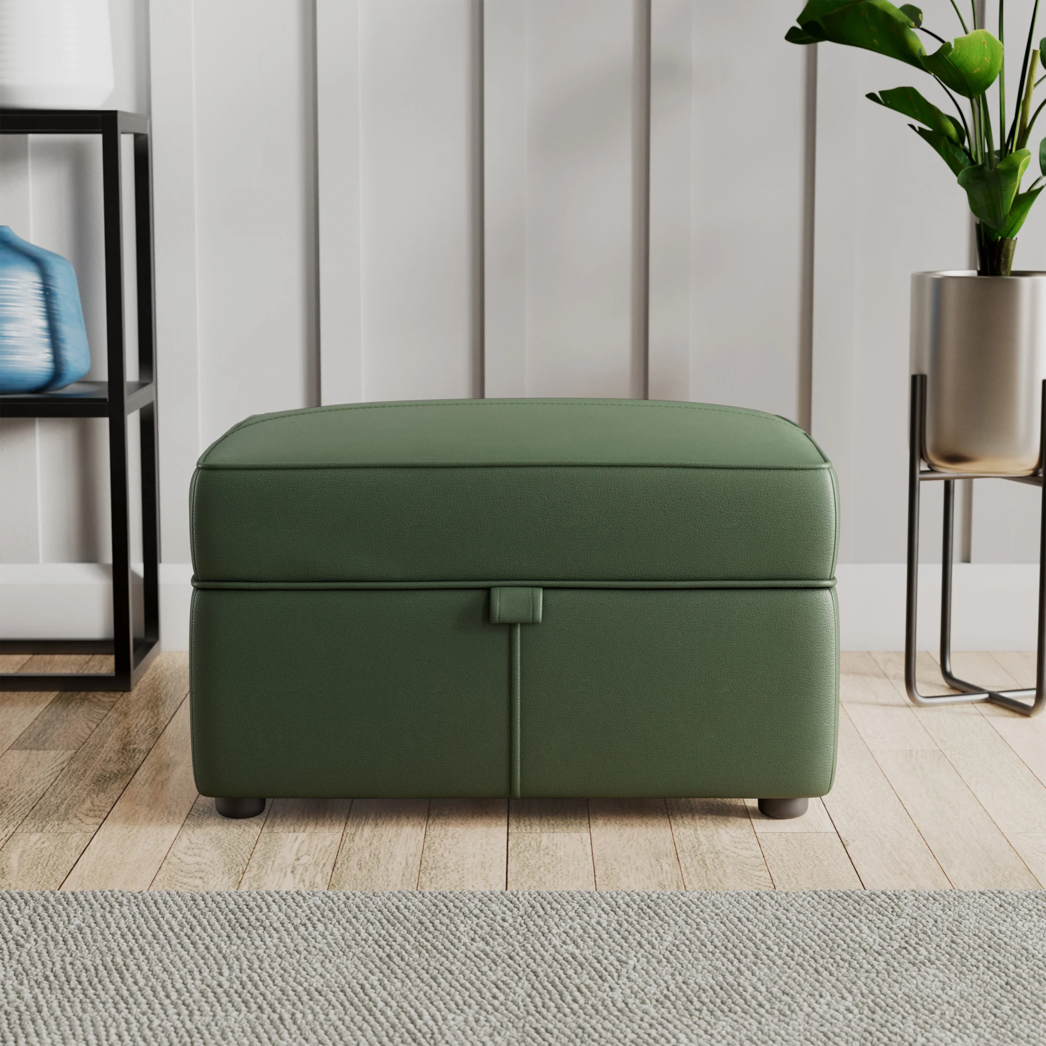 Edison Leather Storage Footstool - Image 18