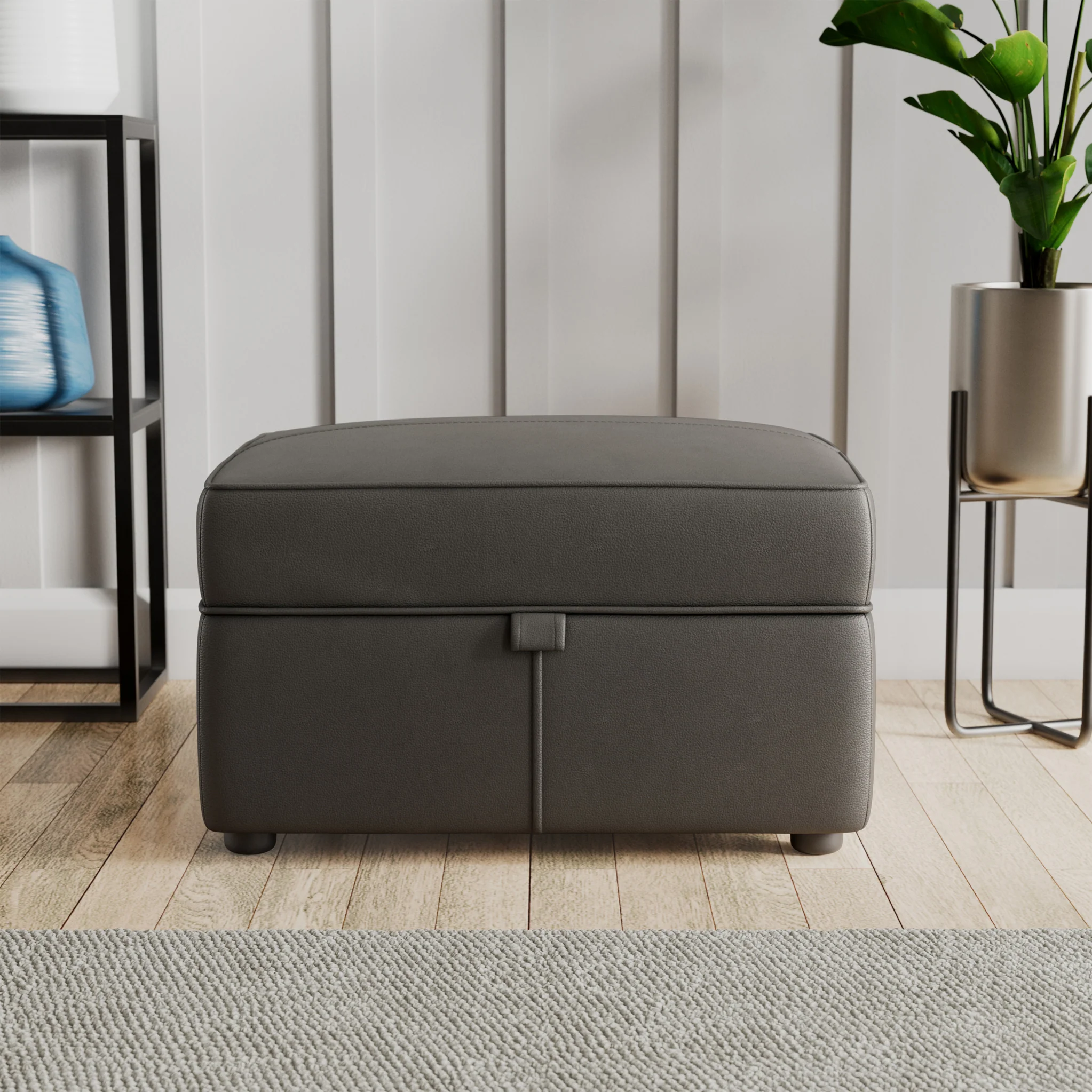 Edison Leather Storage Footstool - Image 31