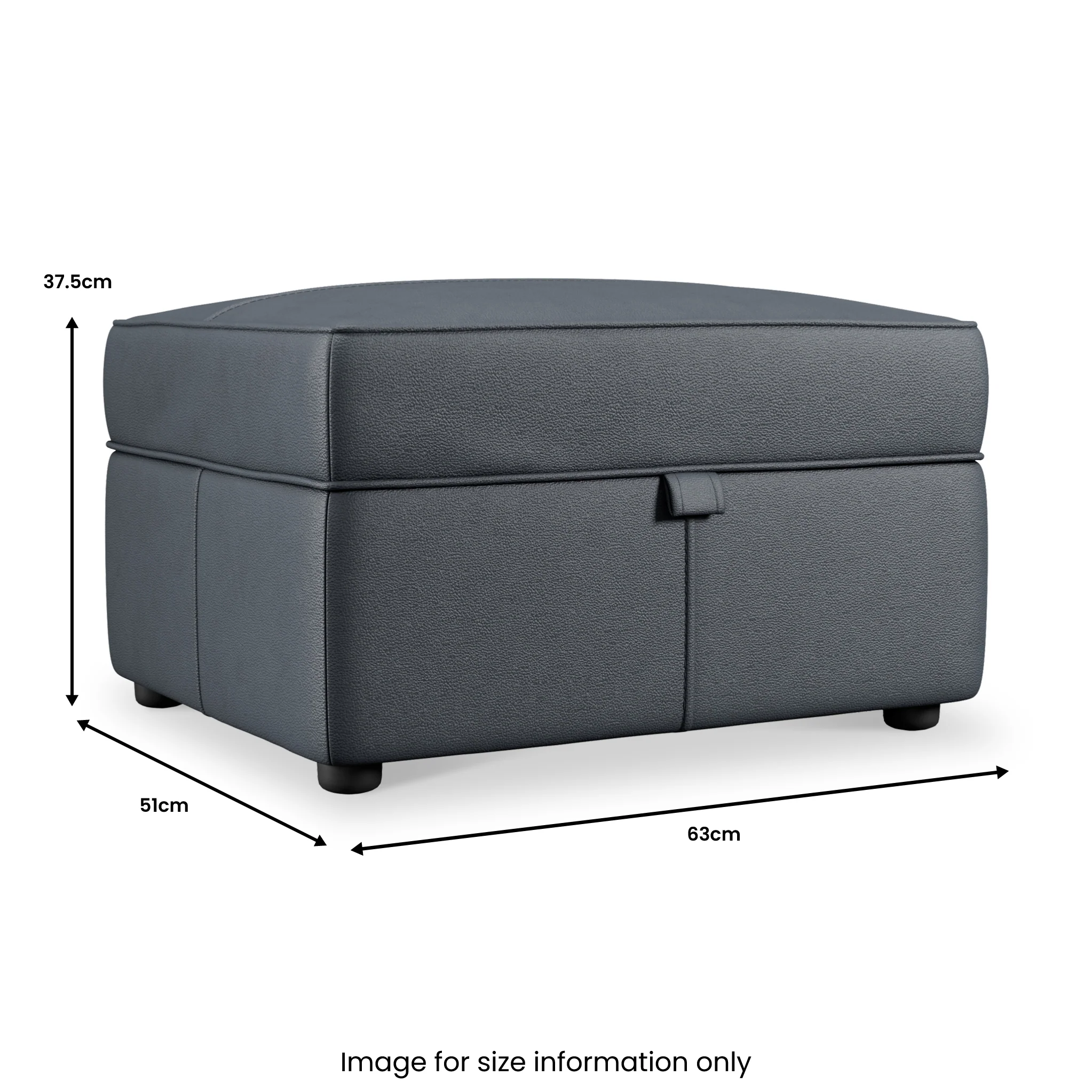 Edison Leather Storage Footstool - Image 42